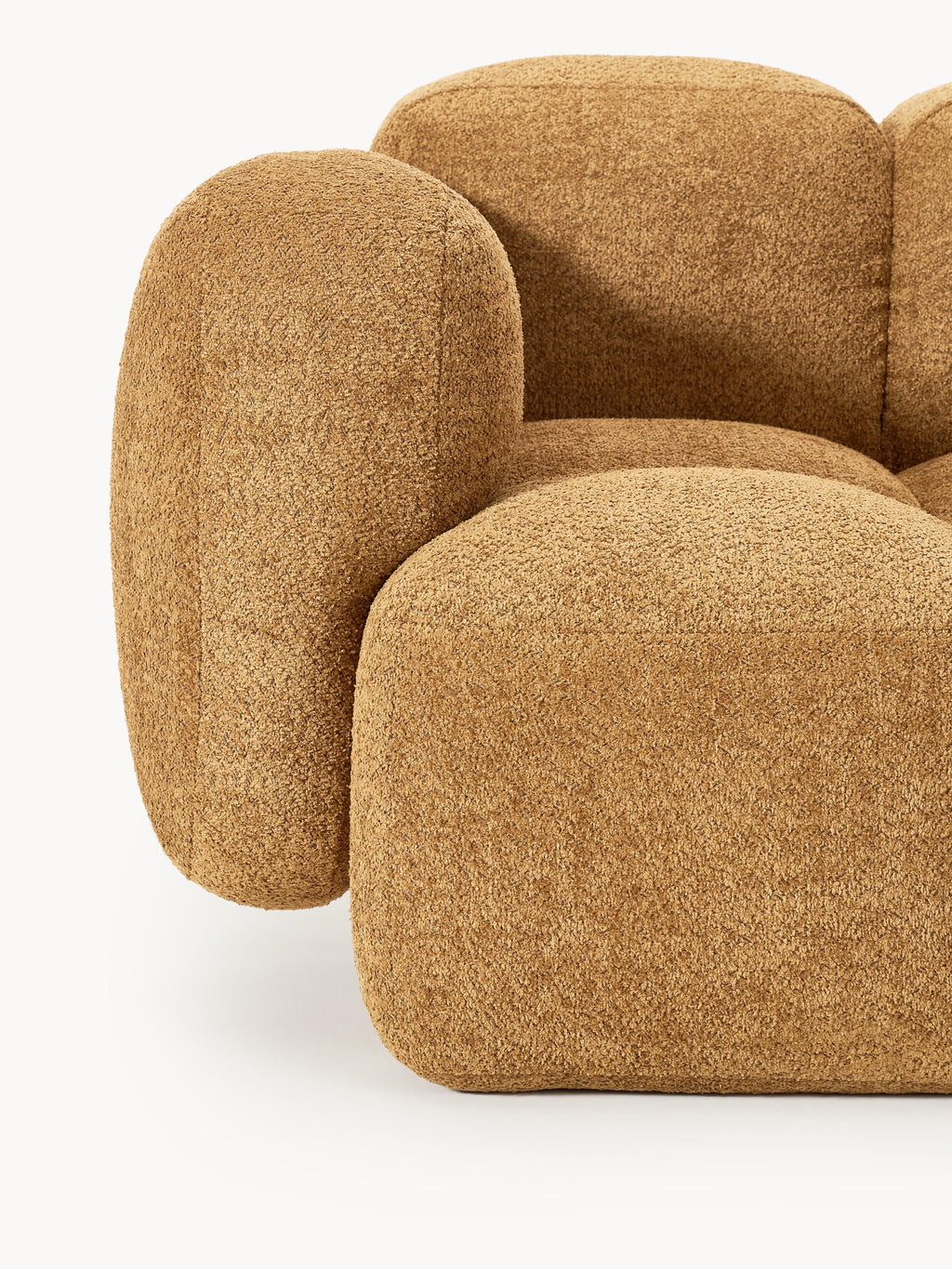 Loungesessel Tayla aus Teddy-Bouclé