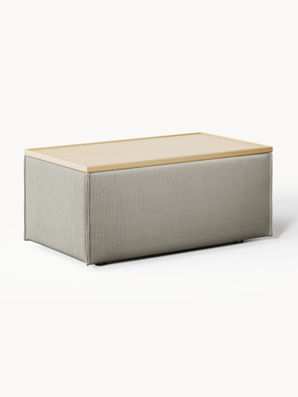 Galeriebild 1 - Sofa-Hocker Lennon aus Cord mit Stauraum
