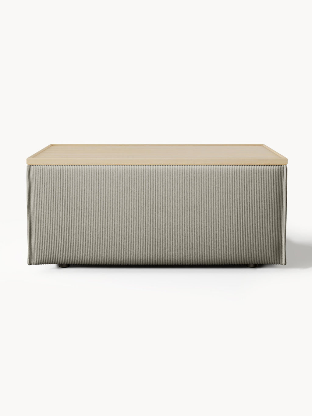Sofa-Hocker Lennon aus Cord mit Stauraum