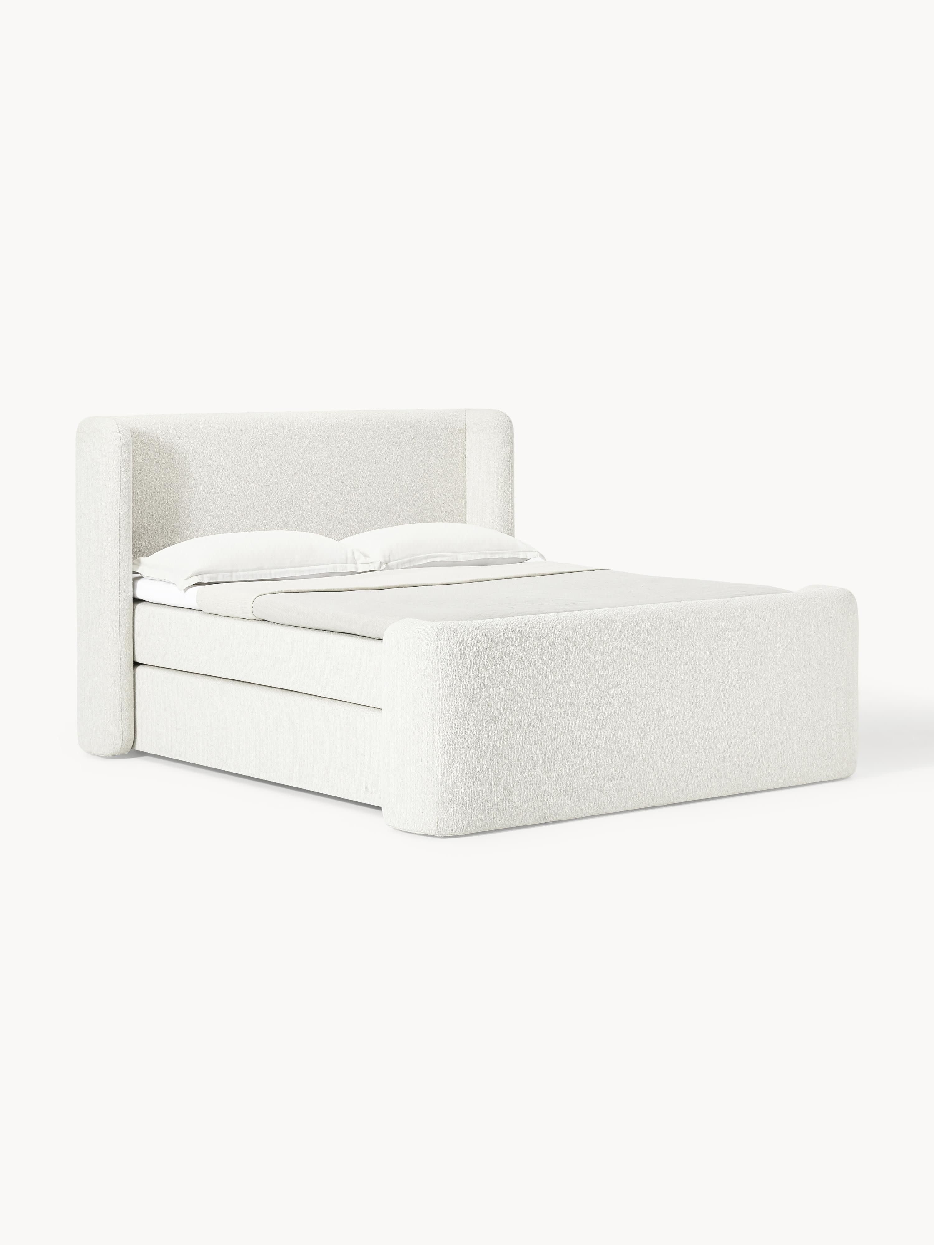 Galeriebild 1 - Bouclé-Boxspringbett Perla