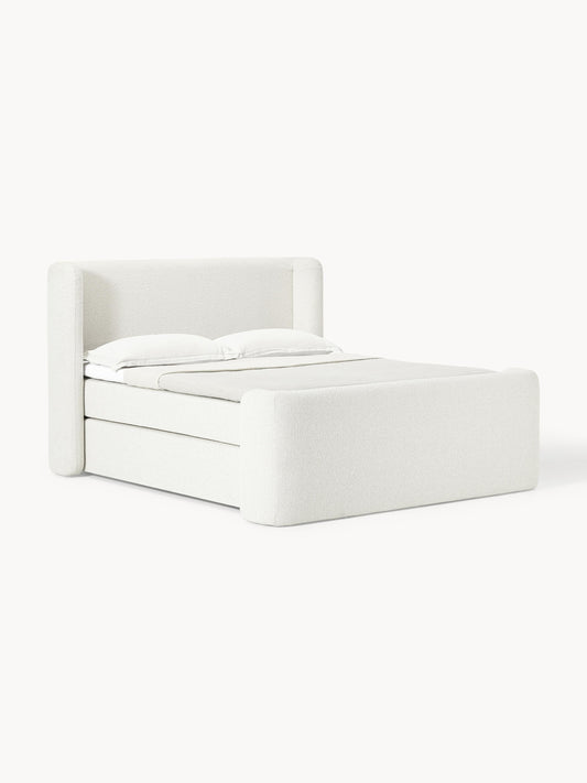 Galeriebild 1 - Bouclé-Boxspringbett Perla