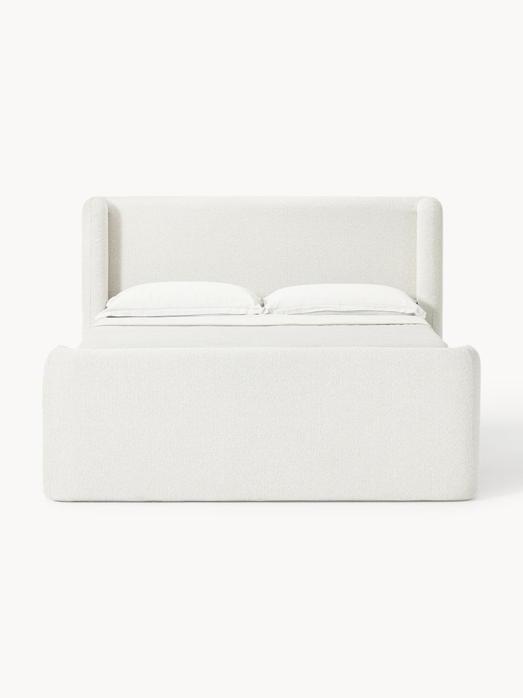 Bouclé-Boxspringbett Perla