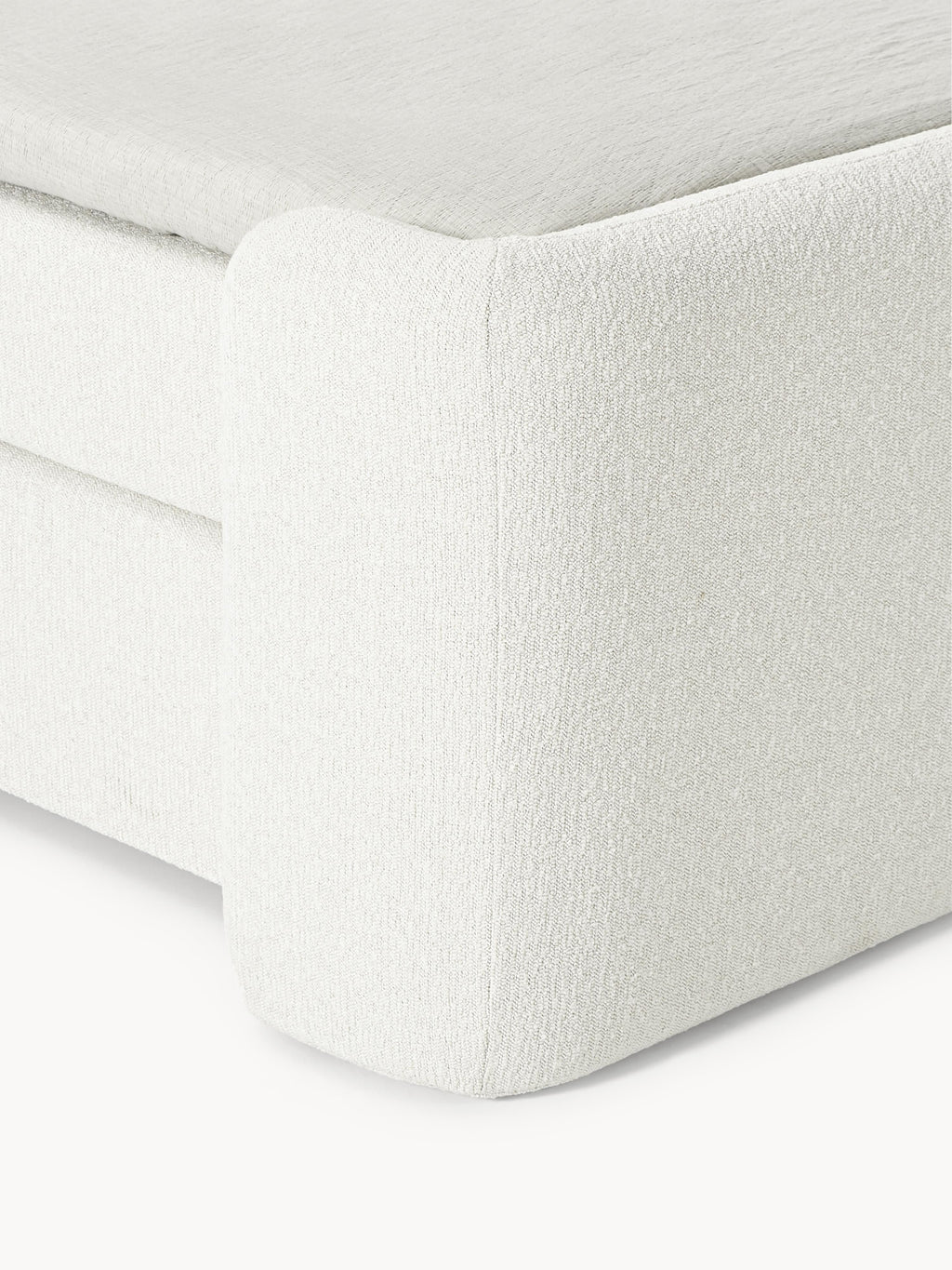 Bouclé-Boxspringbett Perla