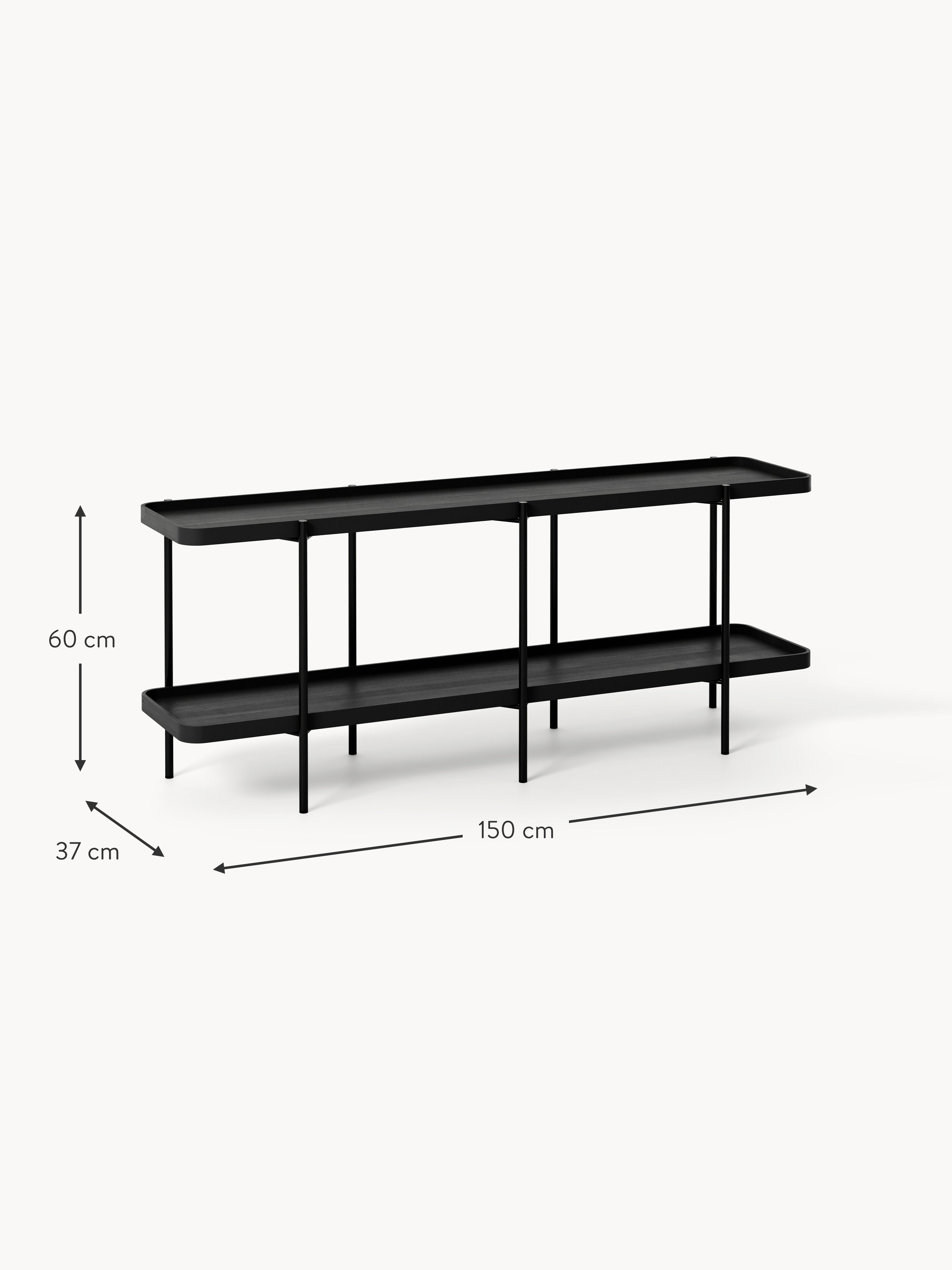 Niedriges Holz-Regal Renee