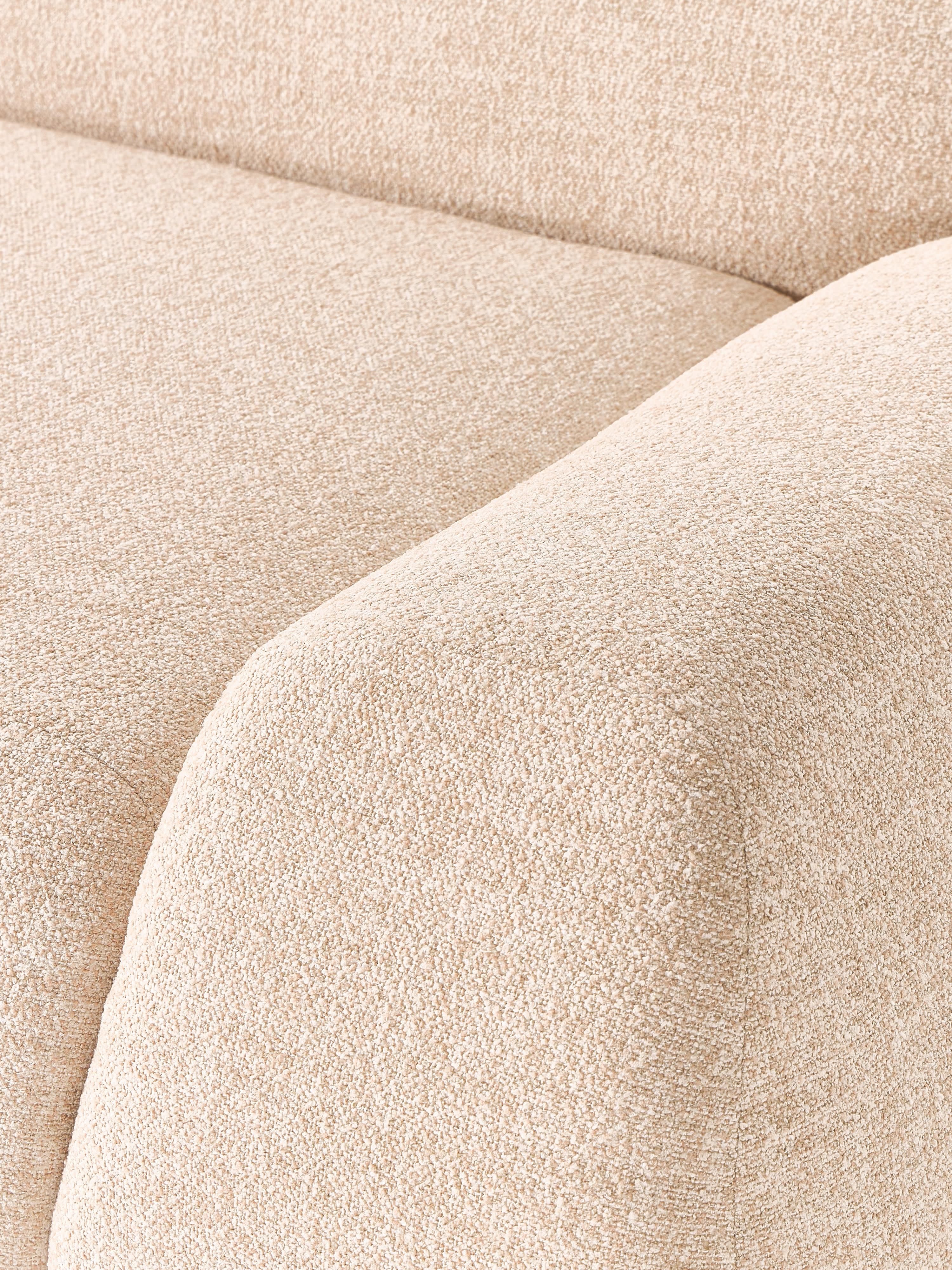 Modulares Bouclé-Ecksofa Wolke (4-Sitzer)