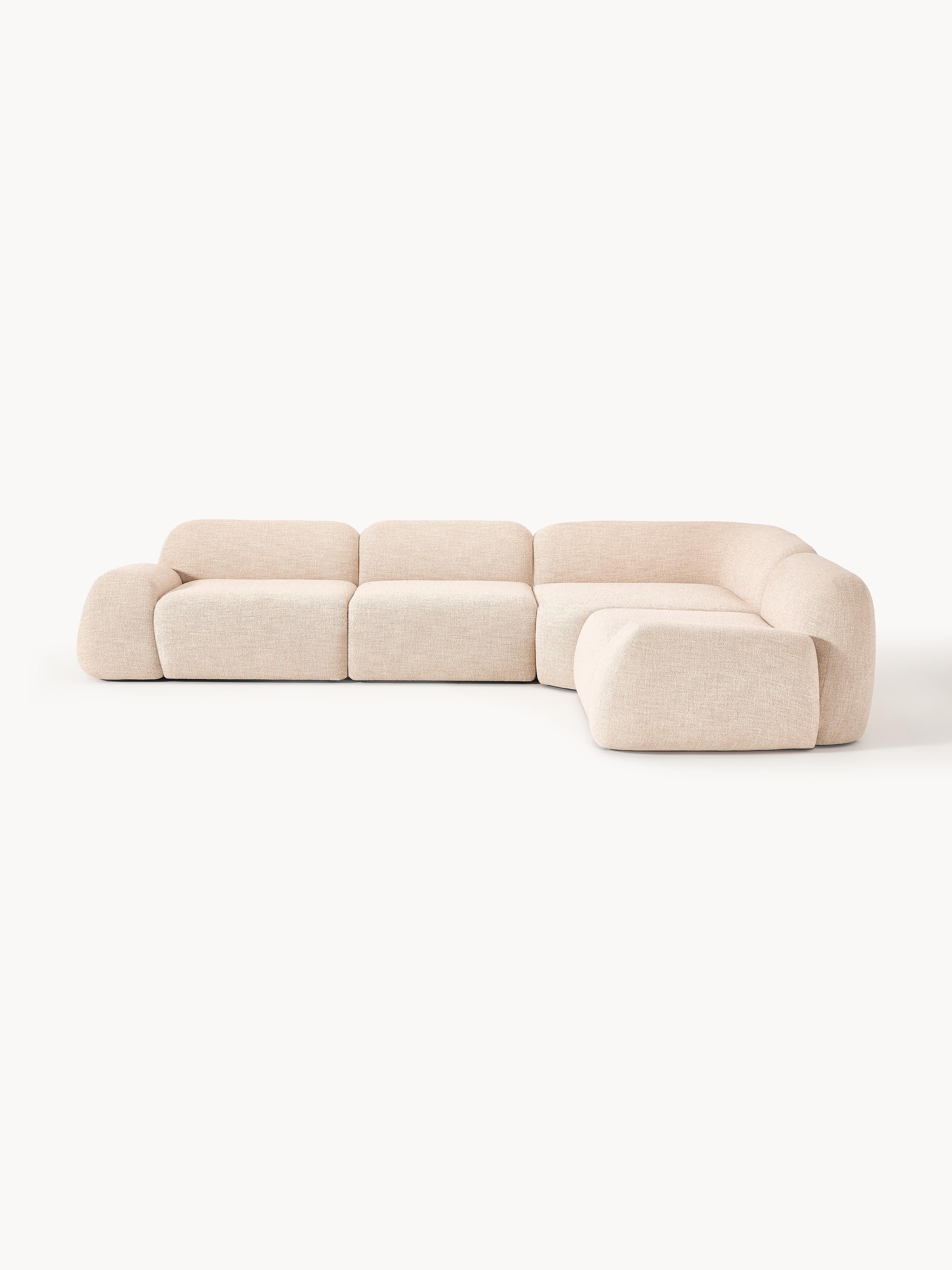 Galeriebild 1 - Modulares Bouclé-Ecksofa Wolke (4-Sitzer)
