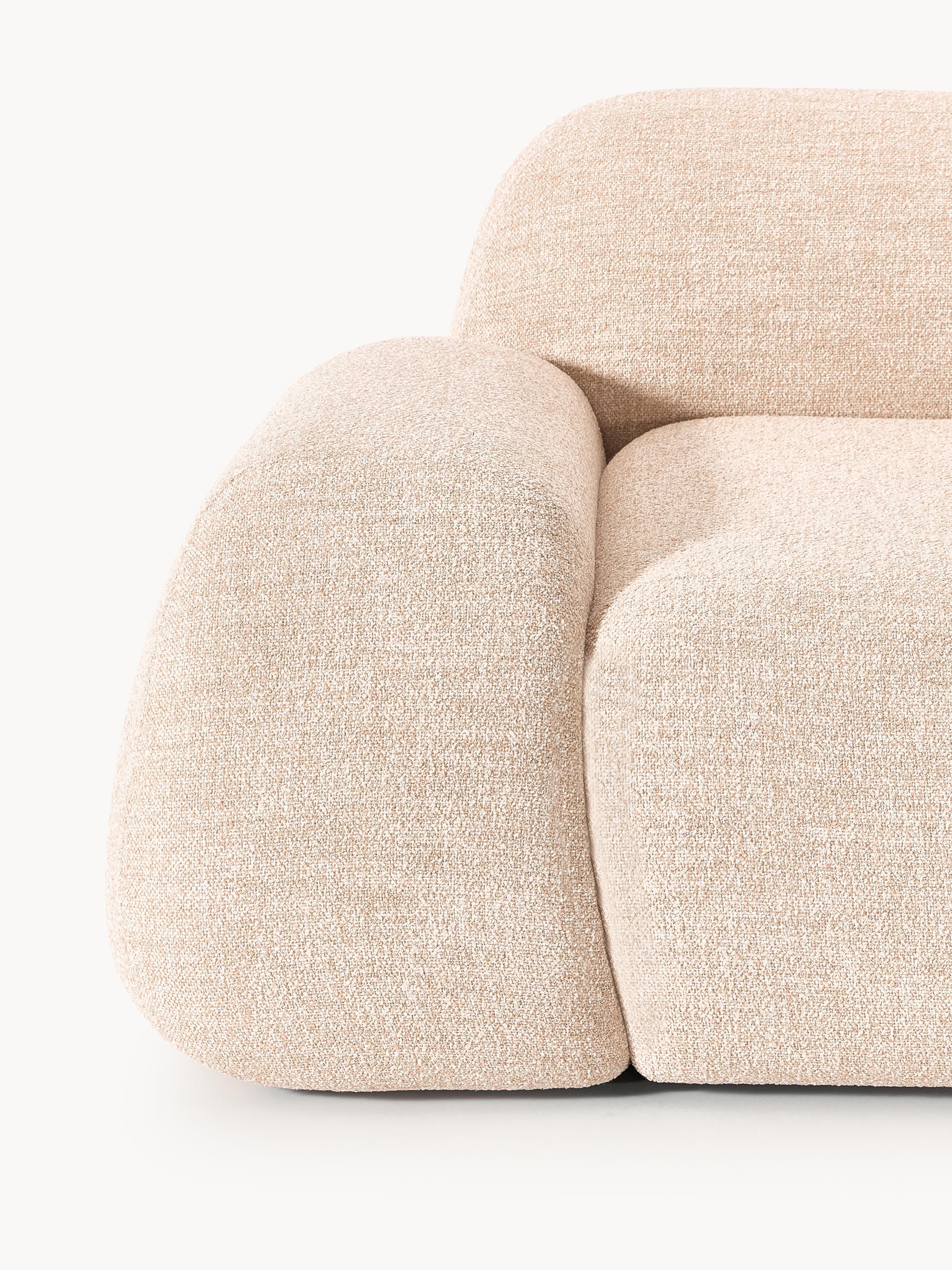 Modulares Bouclé-Ecksofa Wolke (4-Sitzer)