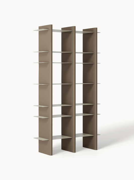 Galeriebild 1 - Hohes Regal Rami mit Metall-Elementen