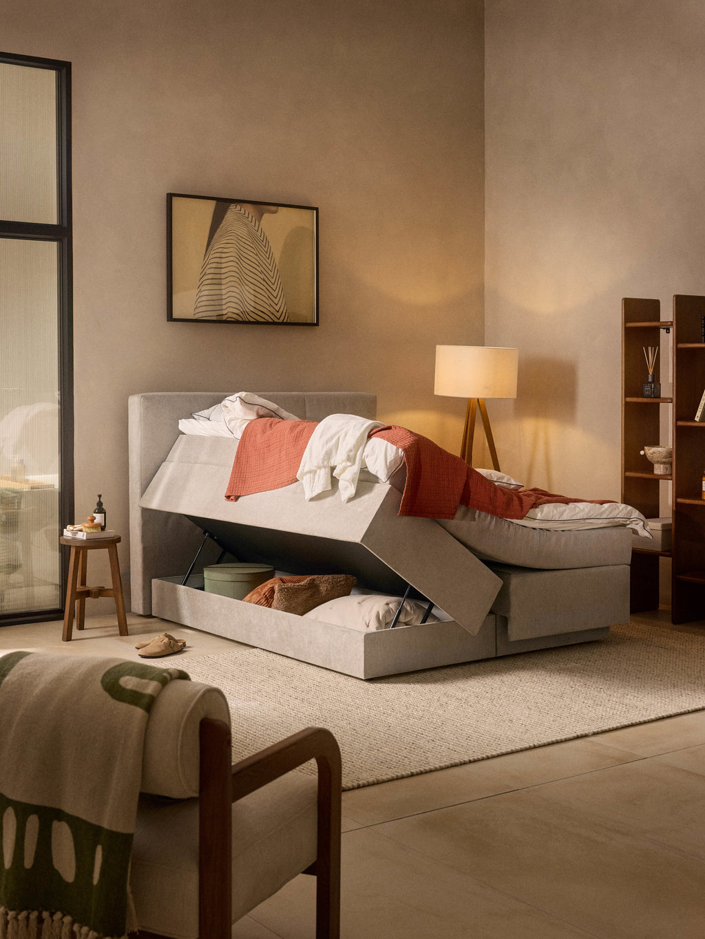 Boxspringbett Oberon mit Stauraum