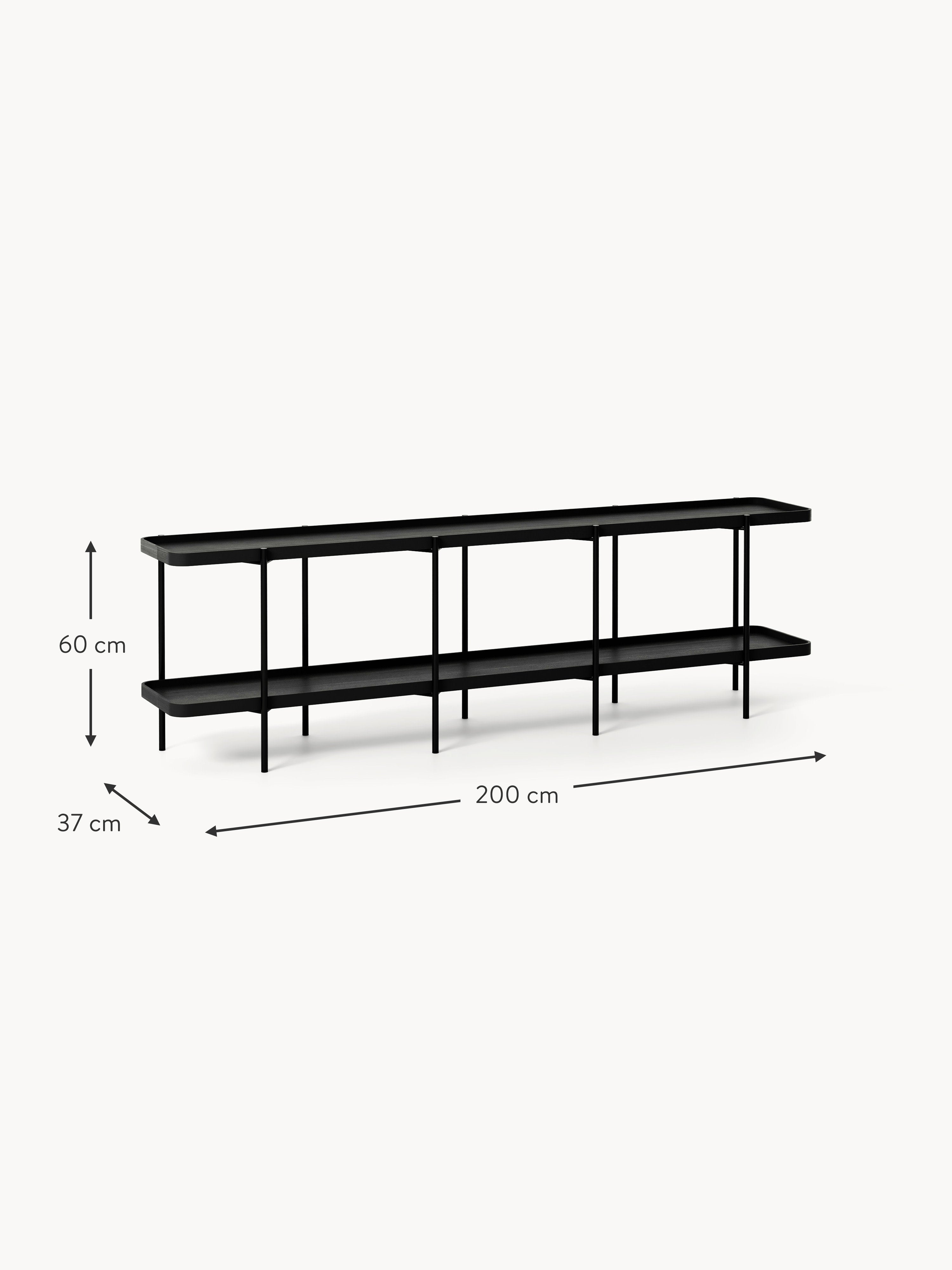 Niedriges Holz-Regal Renee