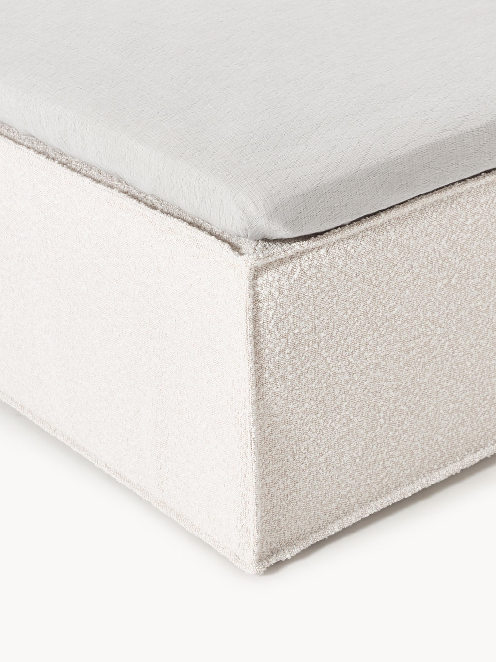 Bouclé-Boxspringbett Lennon