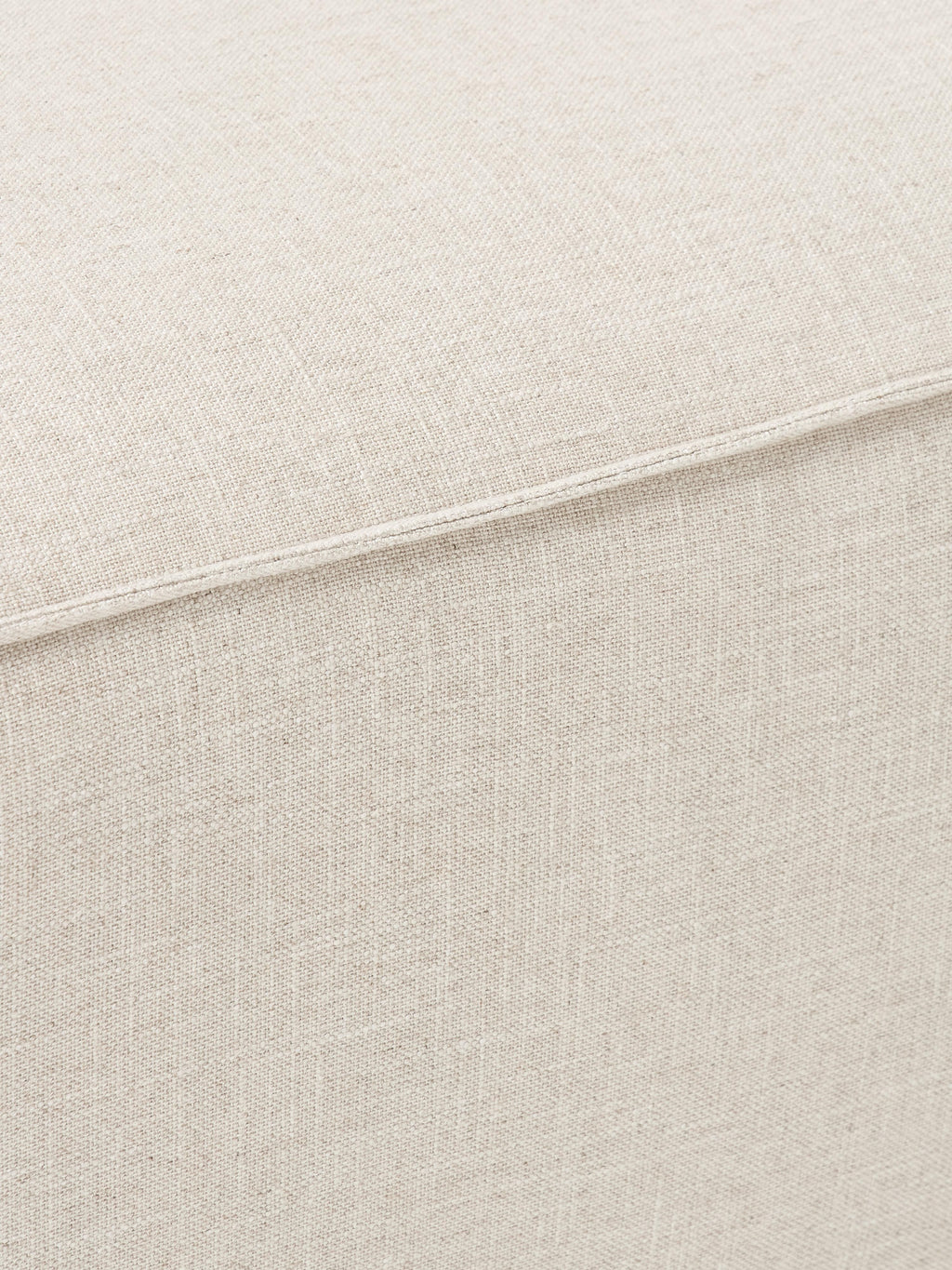 Sofa-Hocker Lennon aus Leinen-Mix