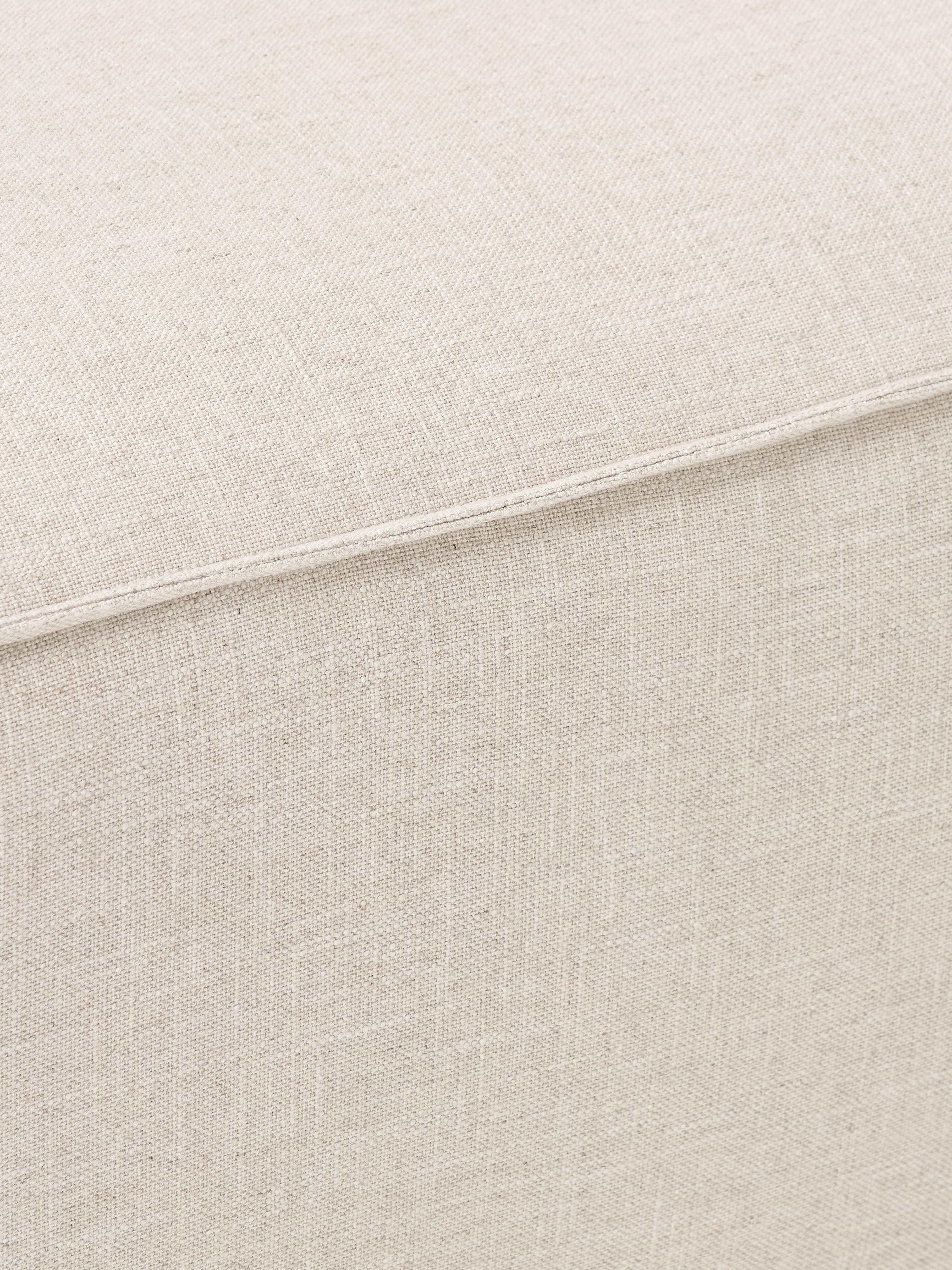 Sofa-Hocker Lennon aus Leinen-Mix