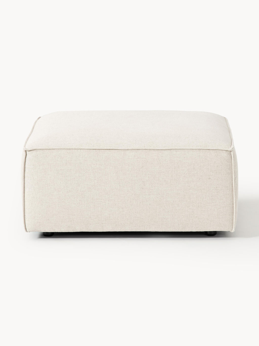 Sofa-Hocker Lennon aus Leinen-Mix