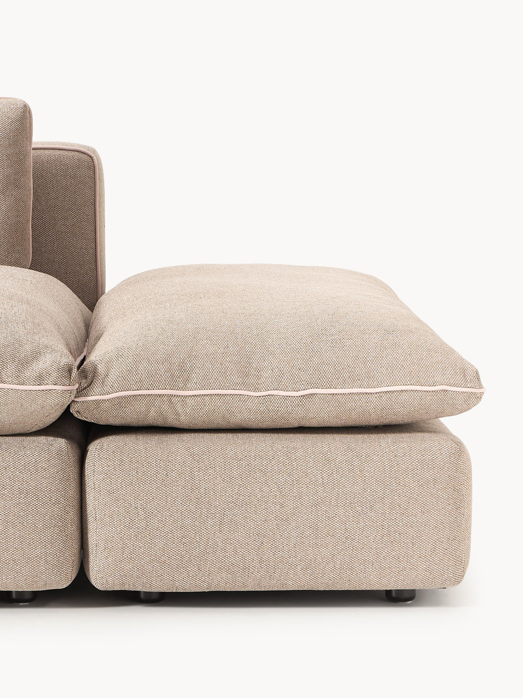 Modulares XL-Sofa Felix (3-Sitzer) mit Hocker