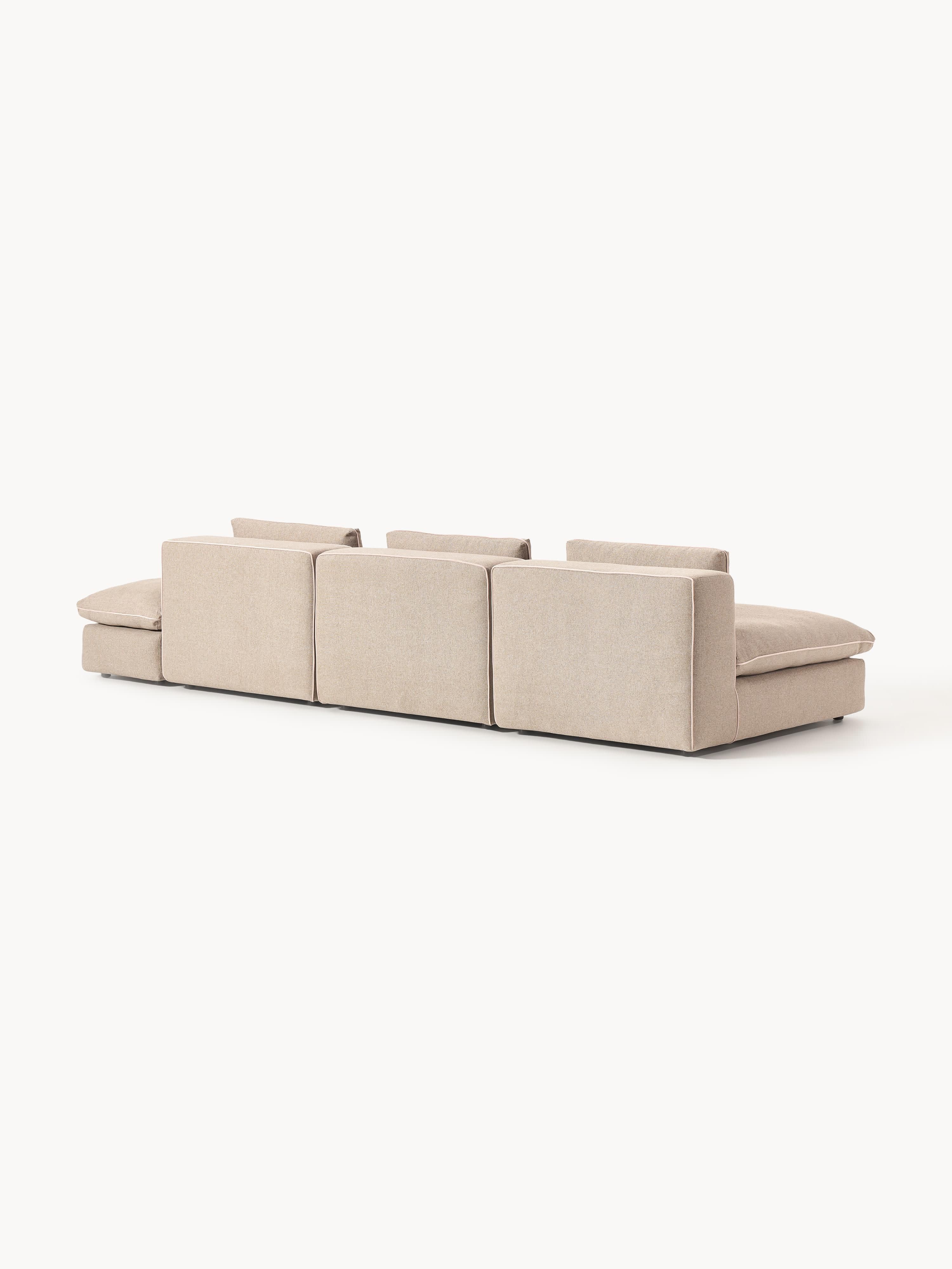 Modulares XL-Sofa Felix (3-Sitzer) mit Hocker
