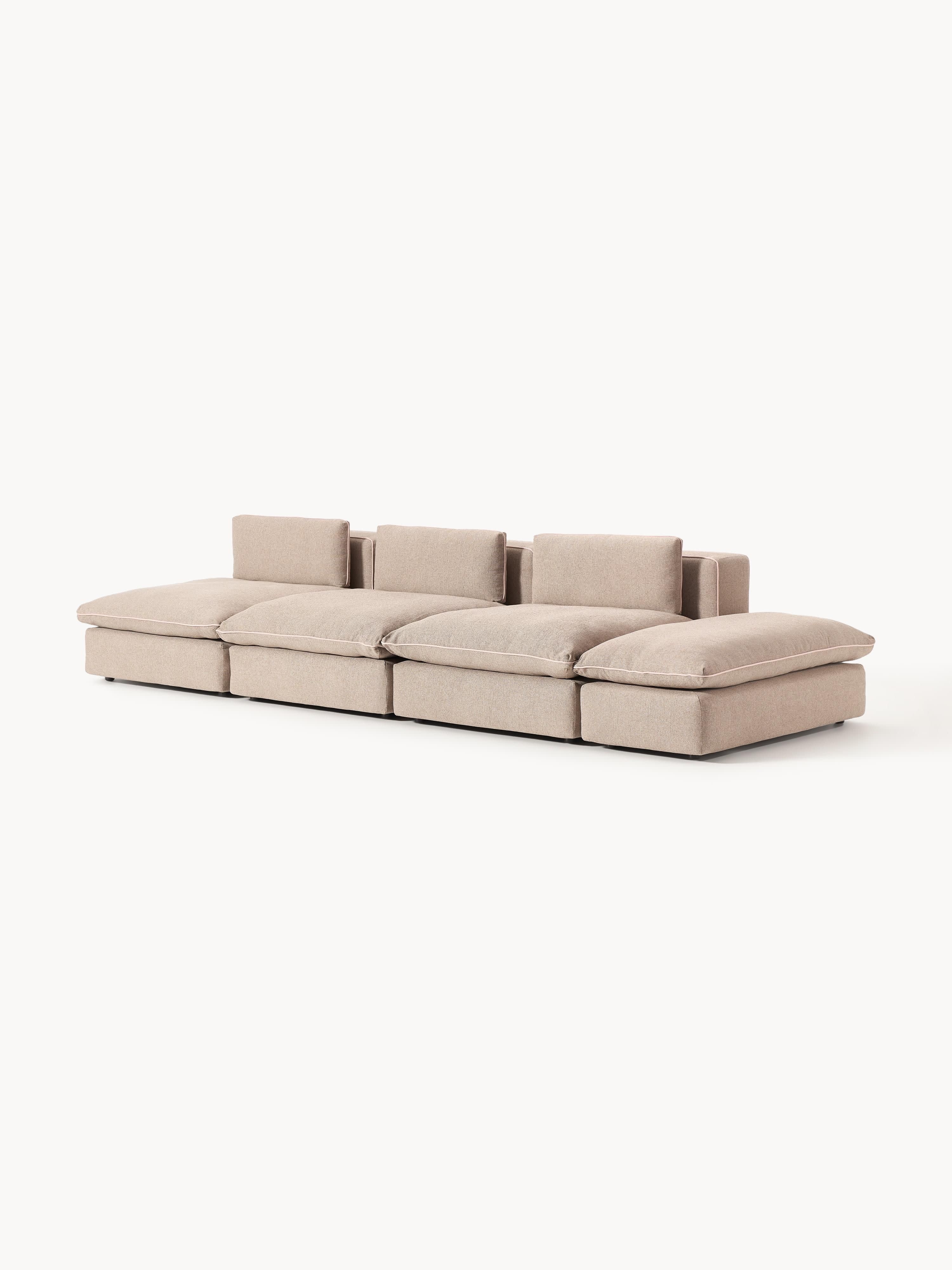 Modulares XL-Sofa Felix (3-Sitzer) mit Hocker