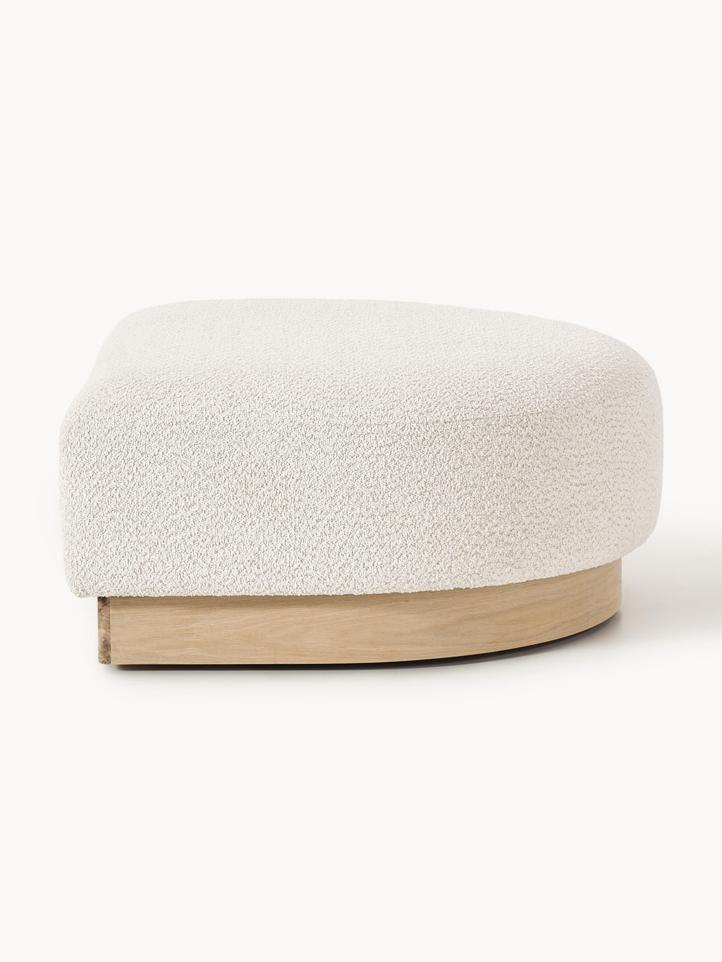 Sofa-Hocker Natalie aus Teddy-Bouclé