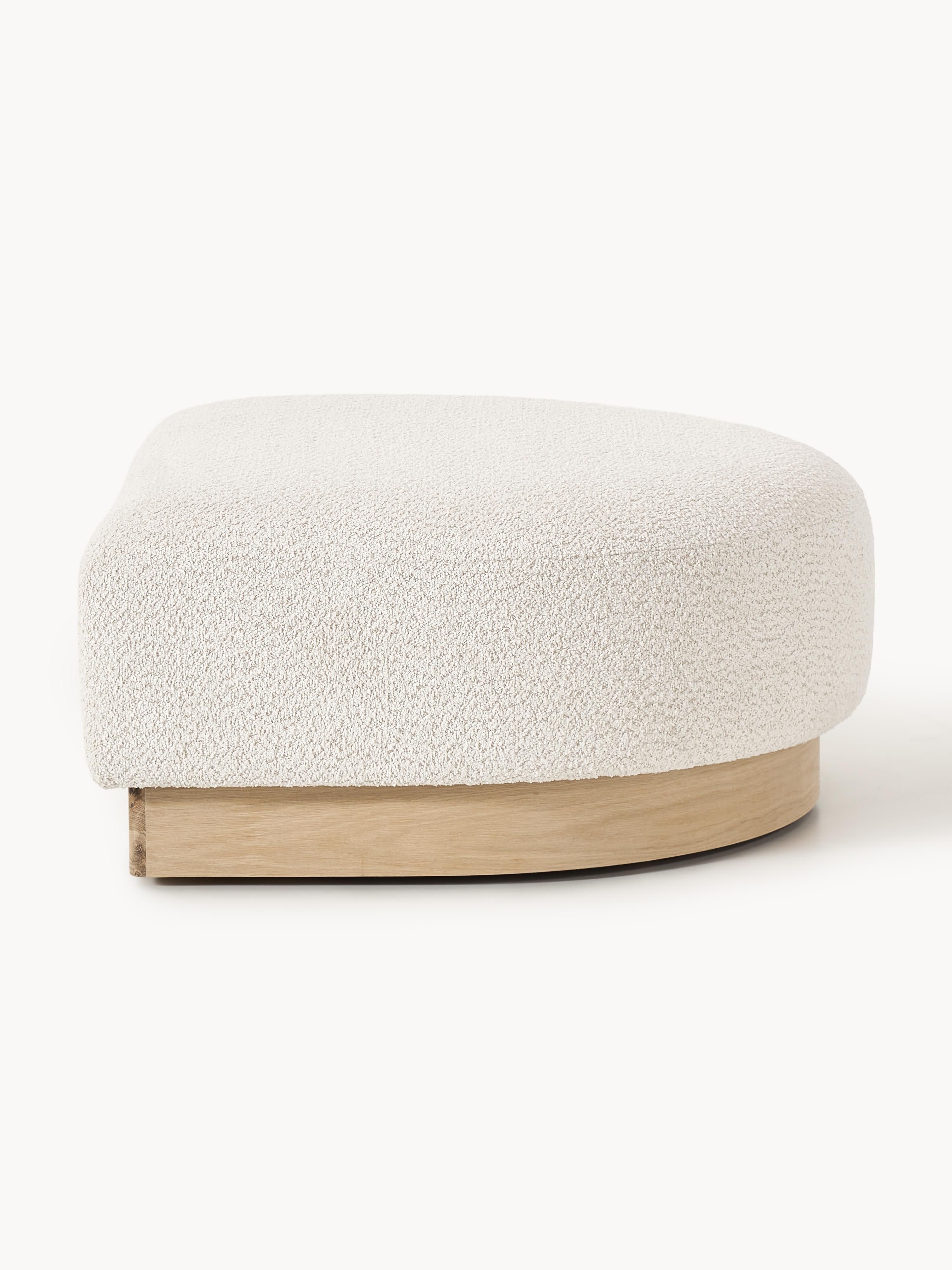 Sofa-Hocker Natalie aus Teddy-Bouclé