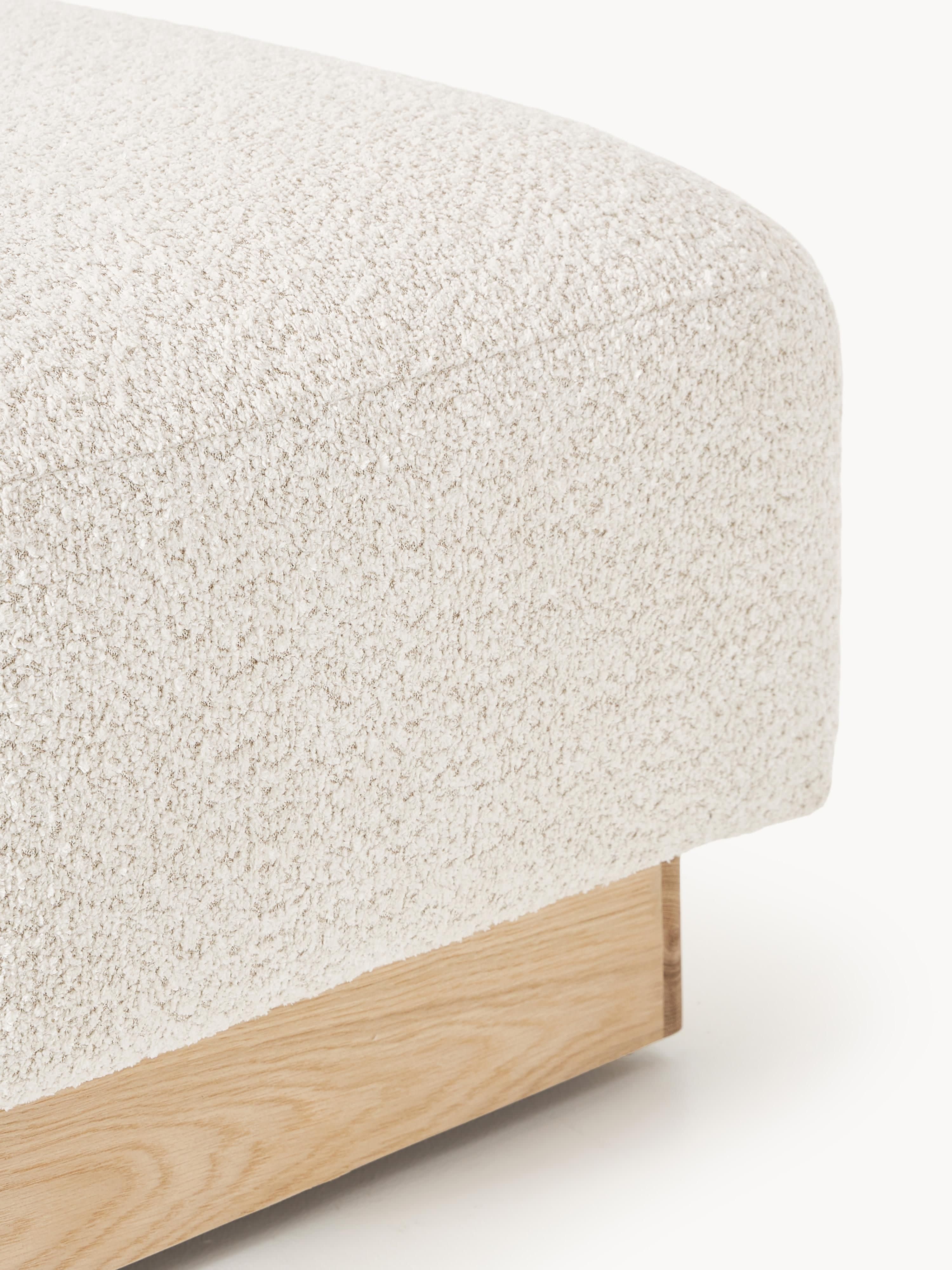 Sofa-Hocker Natalie aus Teddy-Bouclé