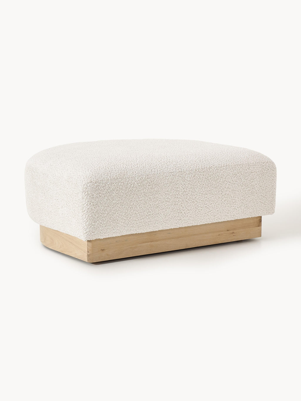 Sofa-Hocker Natalie aus Teddy-Bouclé