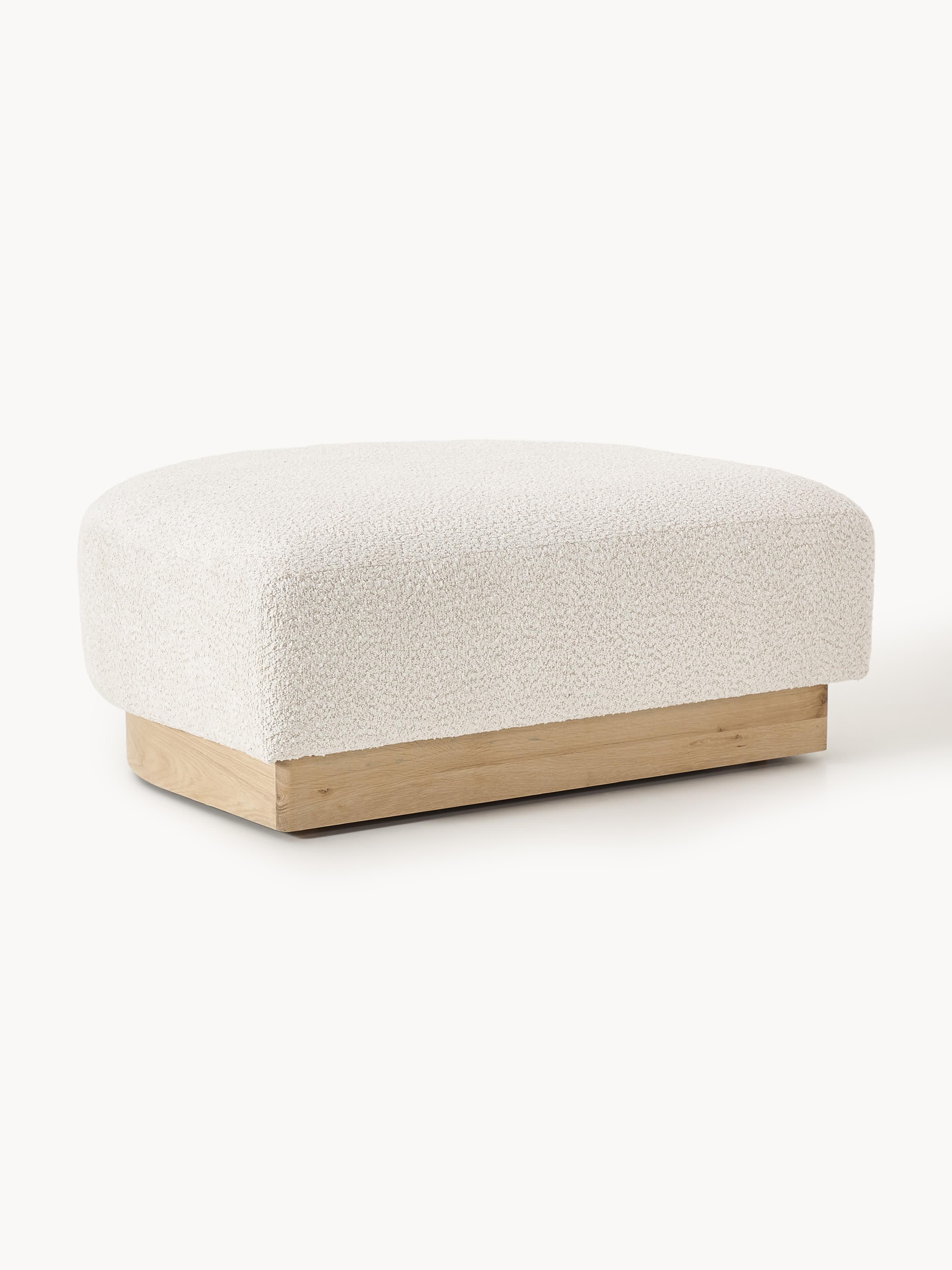Sofa-Hocker Natalie aus Teddy-Bouclé