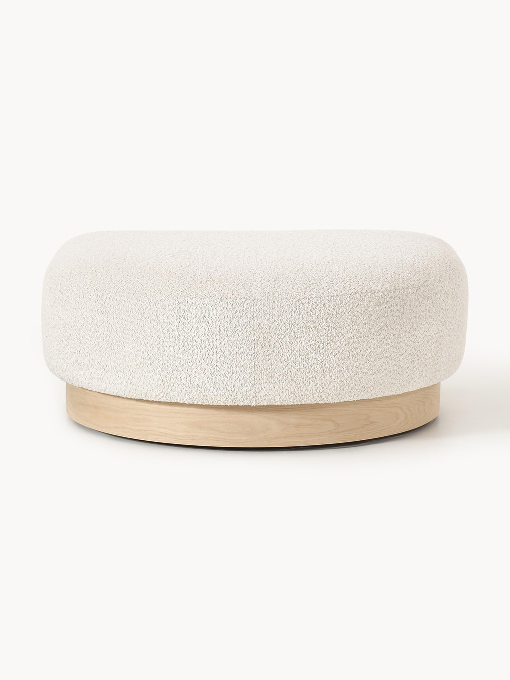 Sofa-Hocker Natalie aus Teddy-Bouclé