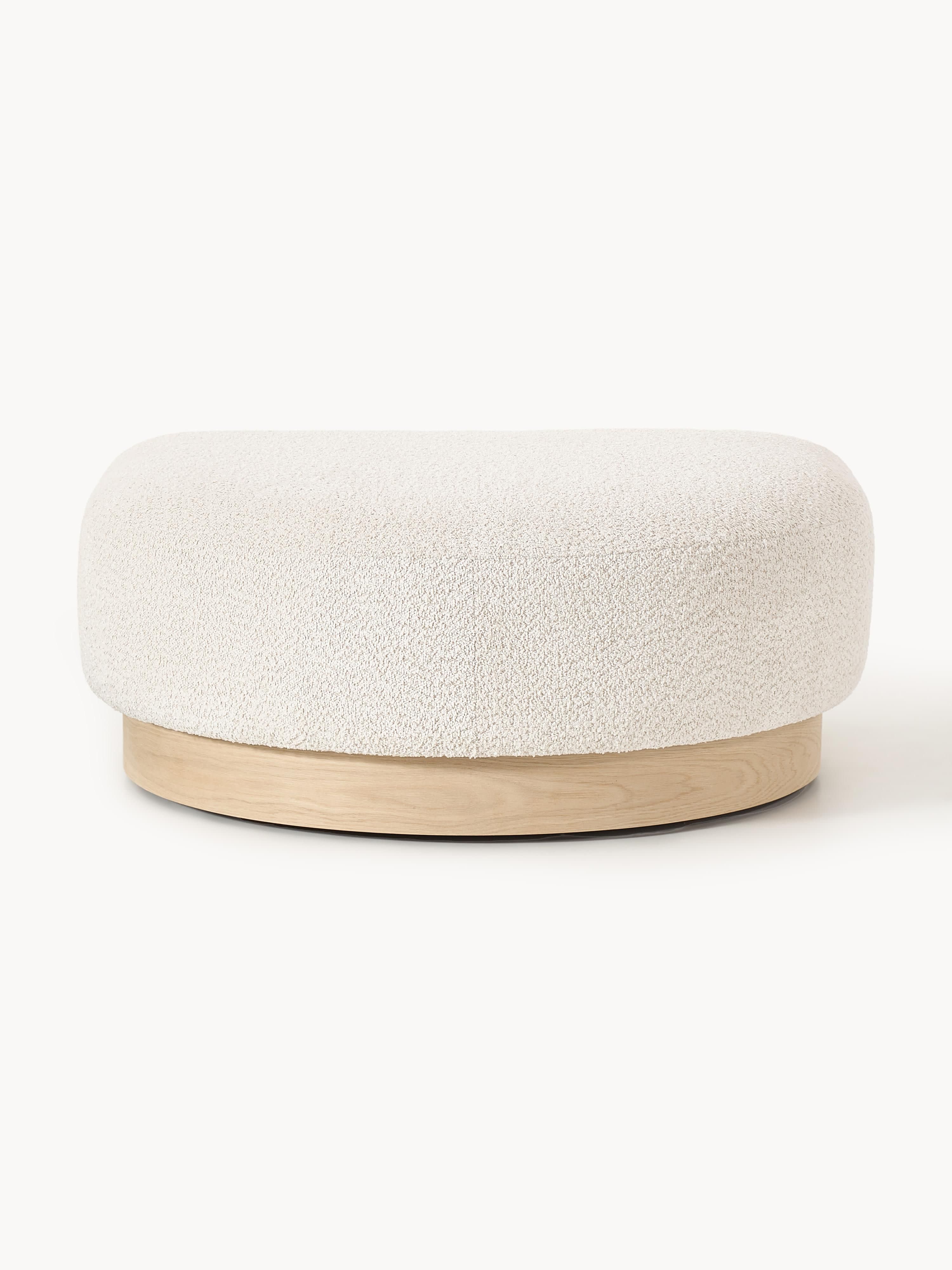 Sofa-Hocker Natalie aus Teddy-Bouclé