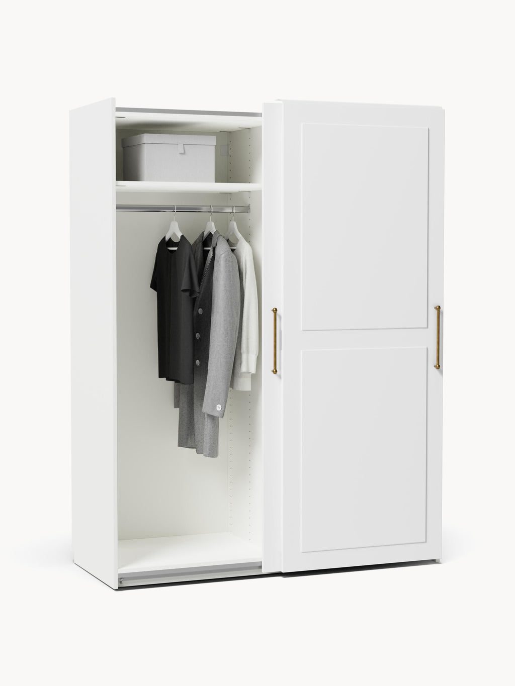 Modularer Schwebetürenschrank Charlotte, 150 cm Breite, in verschiedenen Größen