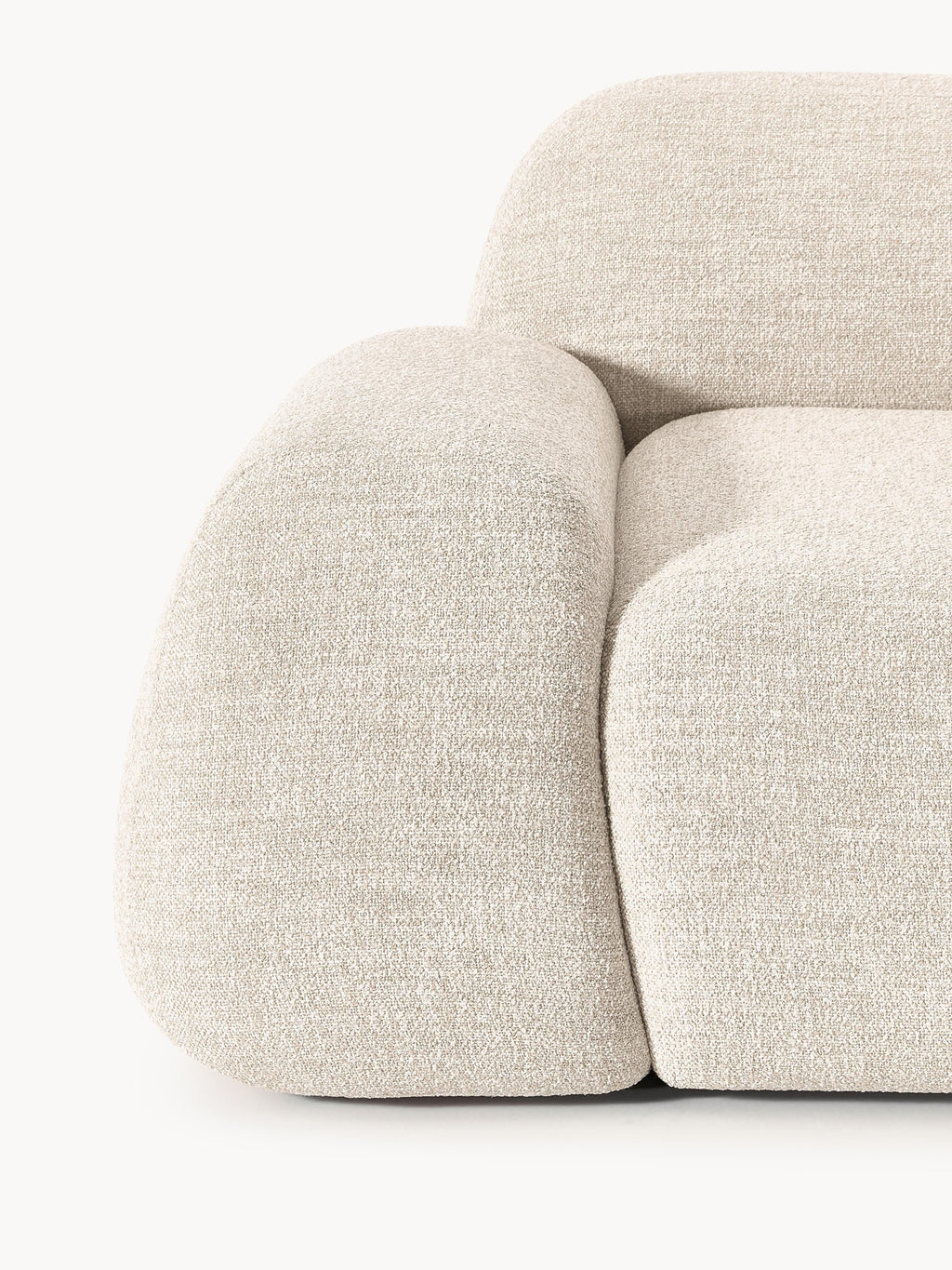Modulares Bouclé-Sofa Wolke (4-Sitzer)
