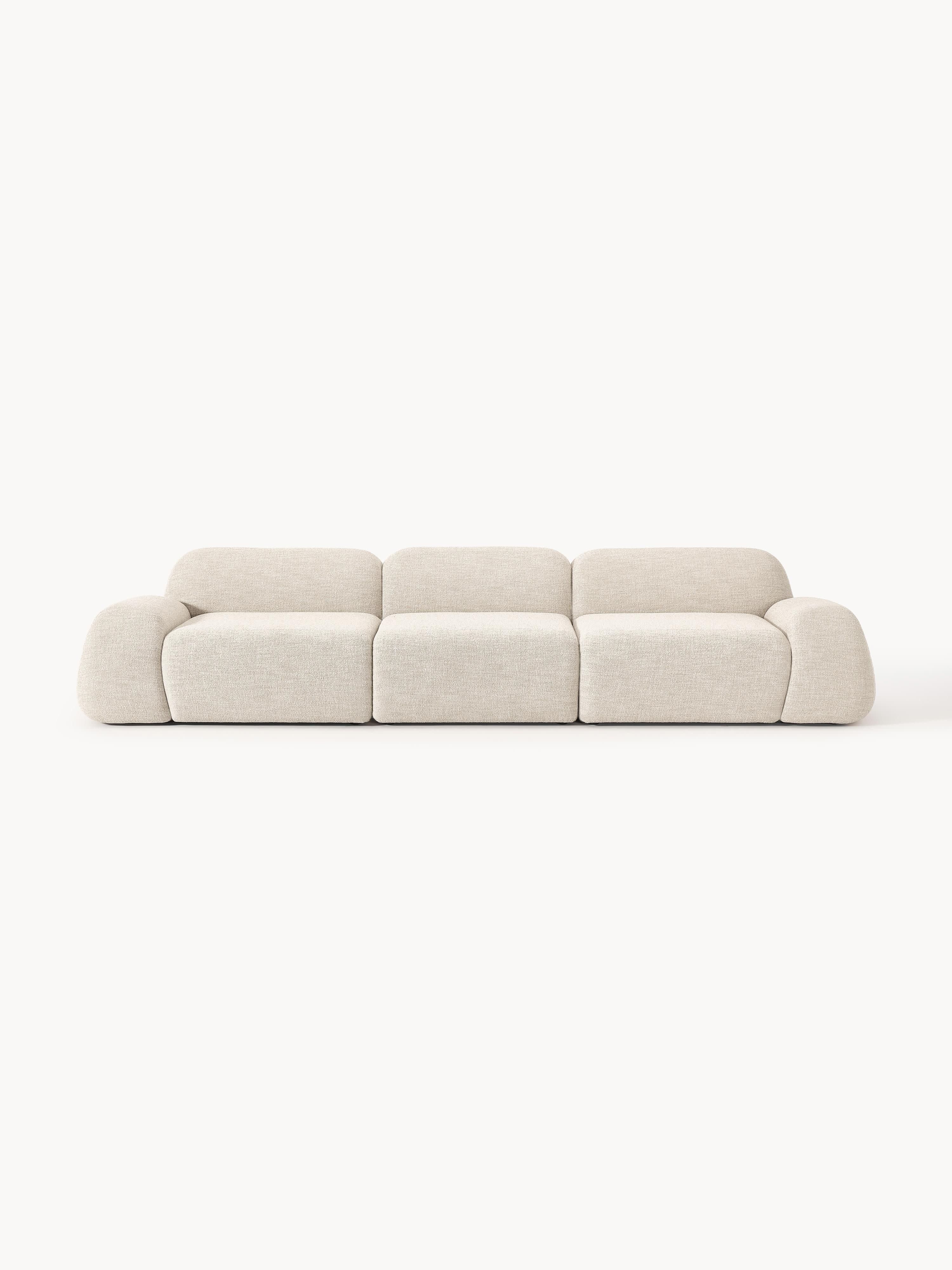 Galeriebild 1 - Modulares Bouclé-Sofa Wolke (4-Sitzer)
