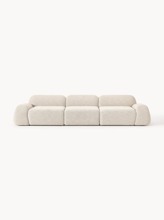 Galeriebild 1 - Modulares Bouclé-Sofa Wolke (4-Sitzer)