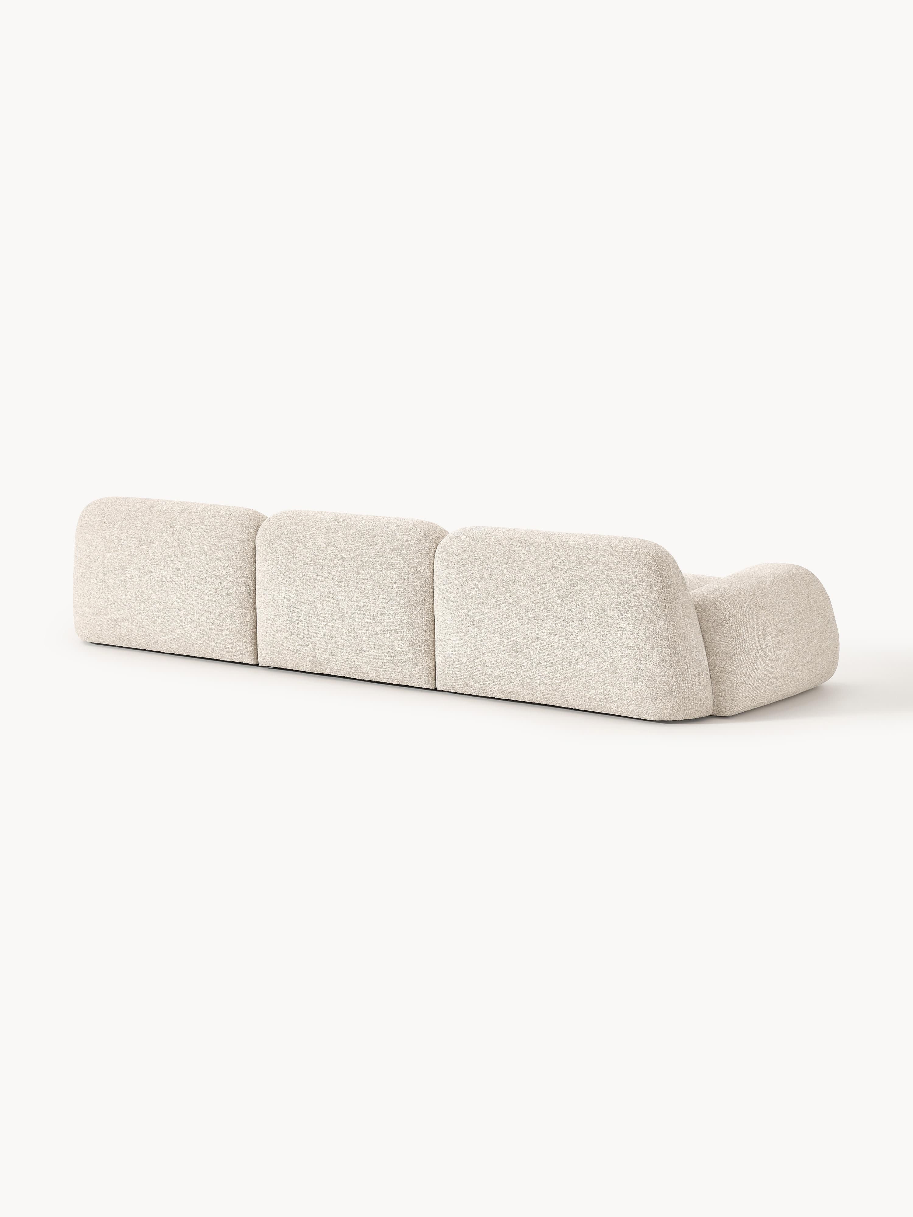Modulares Bouclé-Sofa Wolke (4-Sitzer)