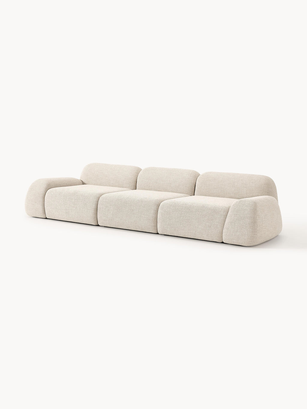 Modulares Bouclé-Sofa Wolke (4-Sitzer)