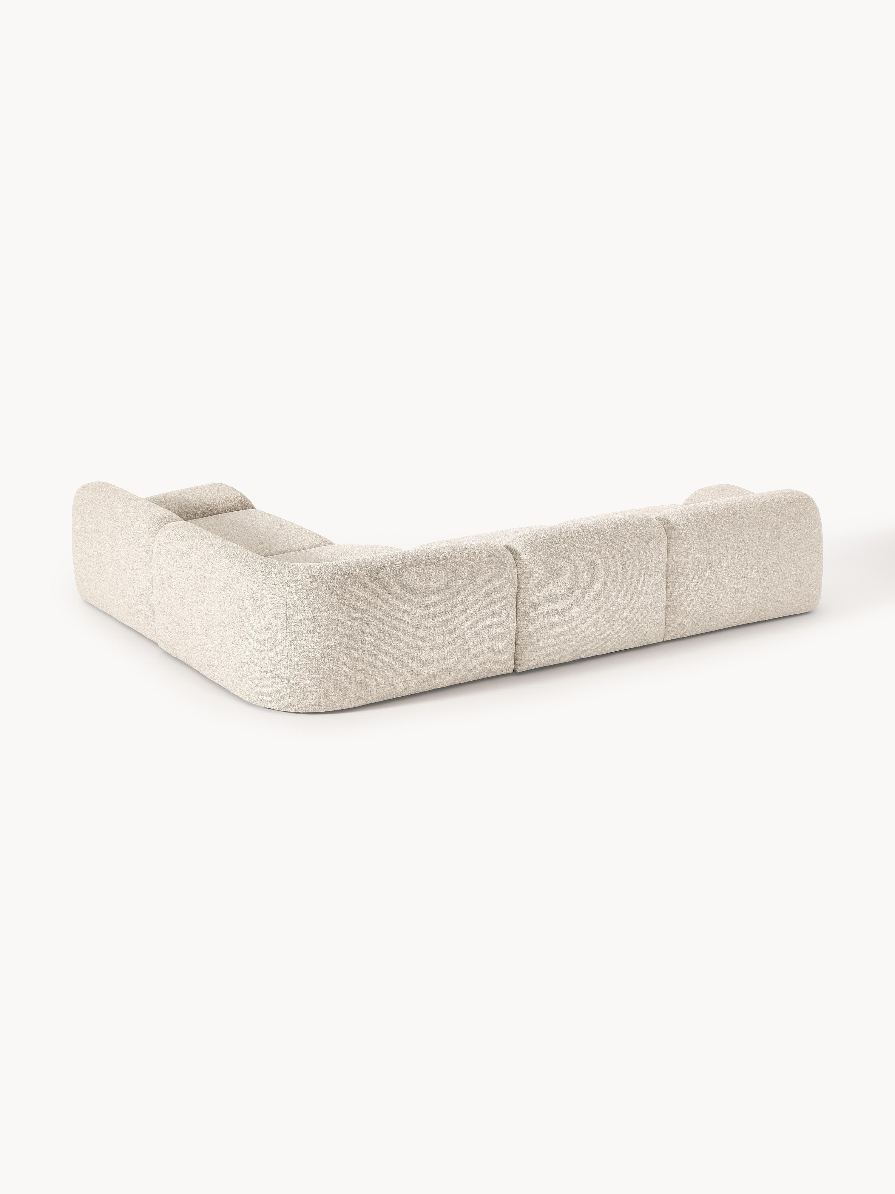 Modulares Bouclé-Ecksofa Wolke (4-Sitzer)