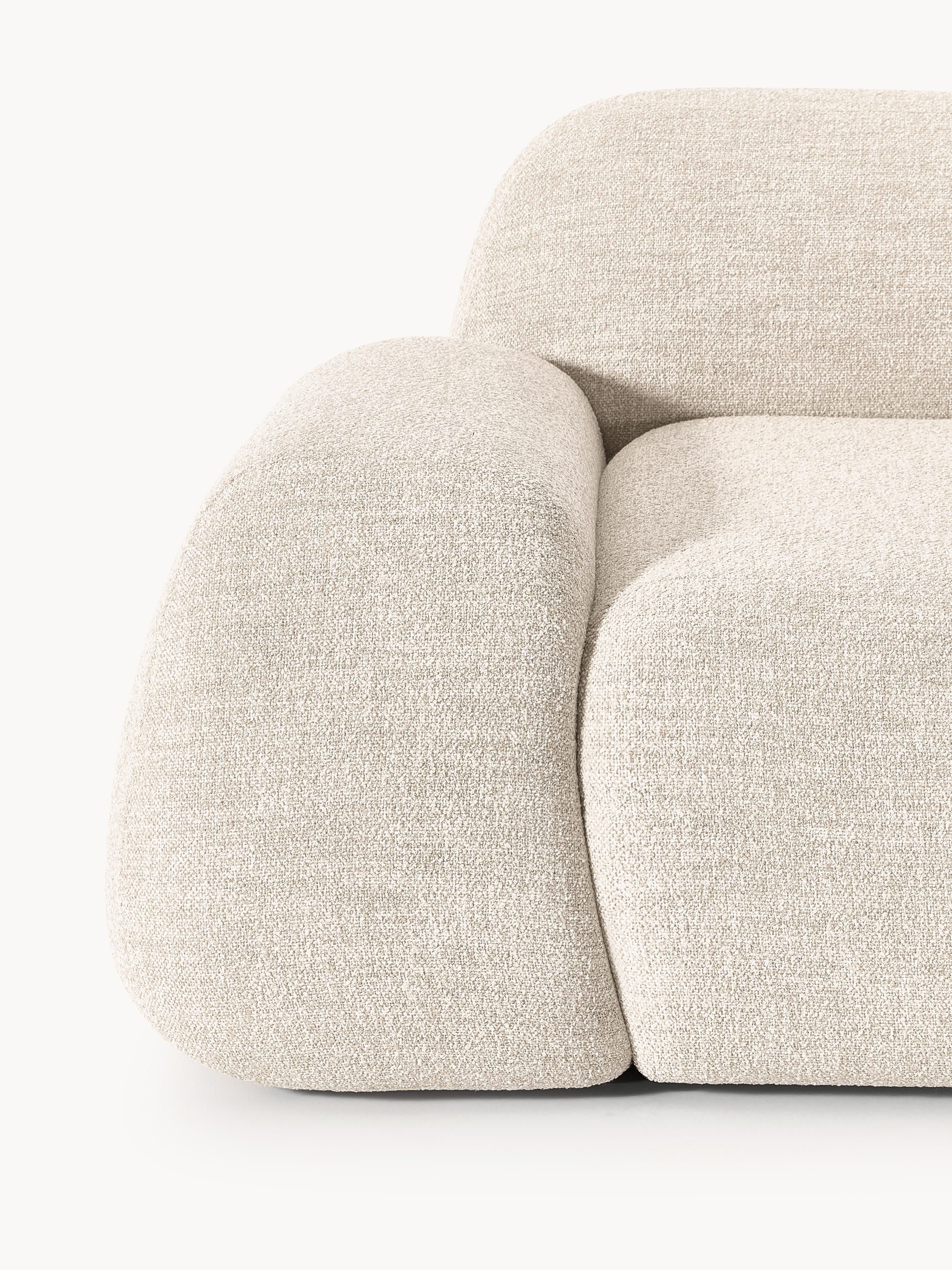 Modulares Bouclé-Ecksofa Wolke (4-Sitzer)