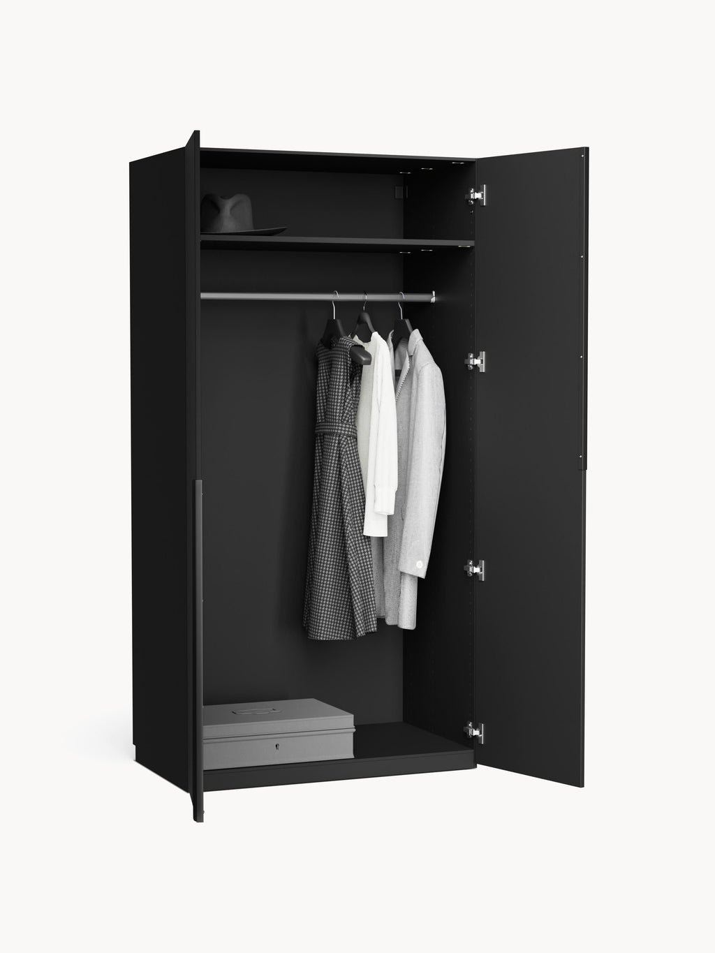 Modularer Drehtürenschrank Leon, 100 cm Breite, in verschiedenen Größen