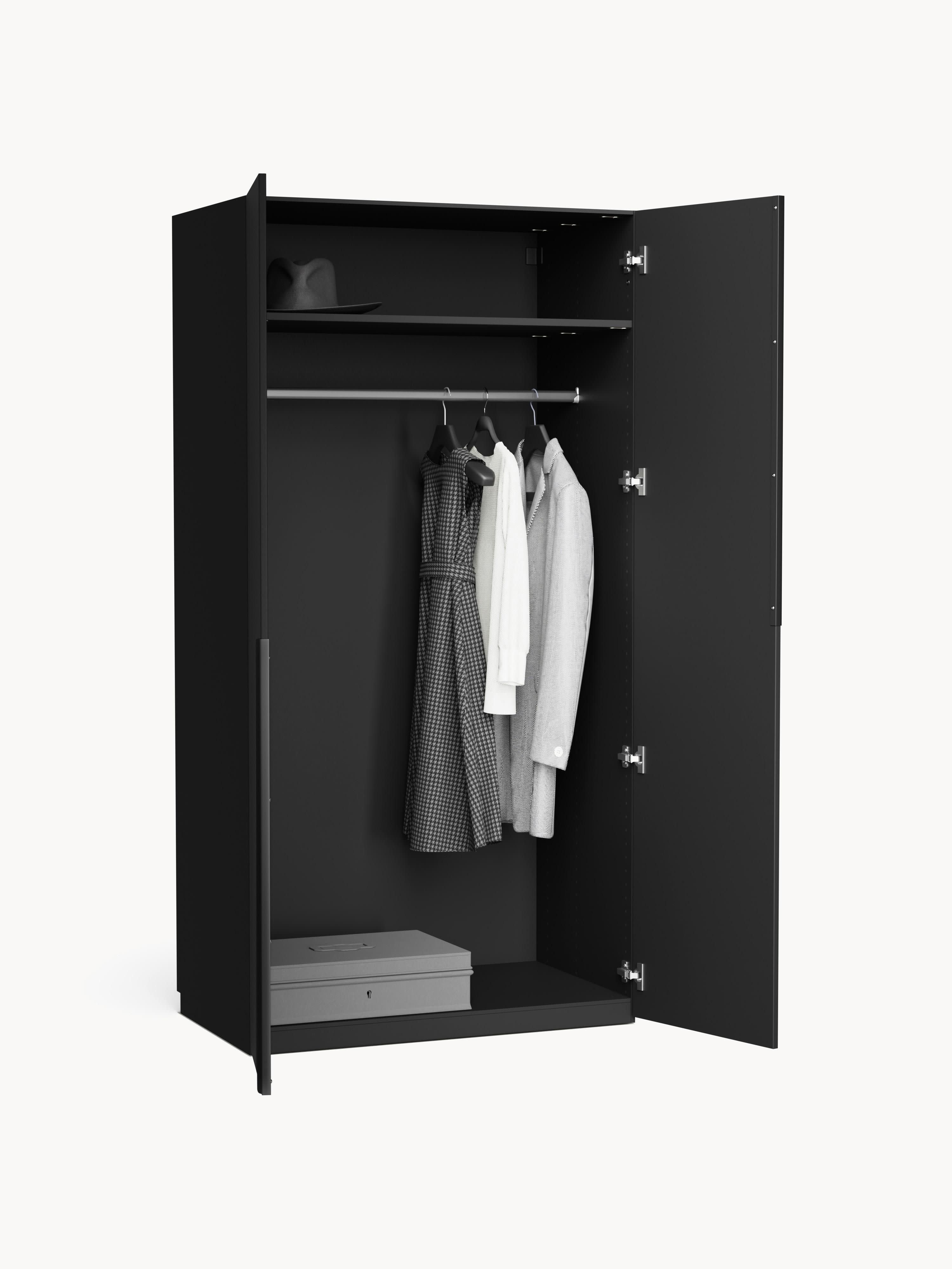 Modularer Drehtürenschrank Leon, 100 cm Breite, in verschiedenen Größen