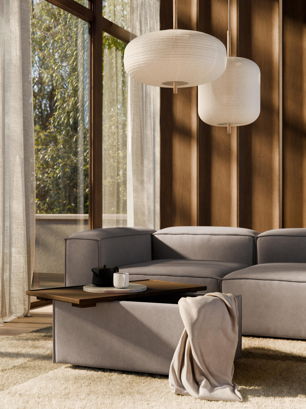 Sofa-Hocker Lennon mit Stauraum