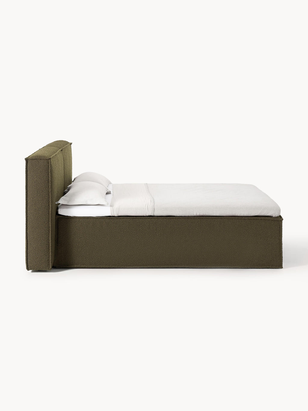 Bouclé-Boxspringbett Lennon