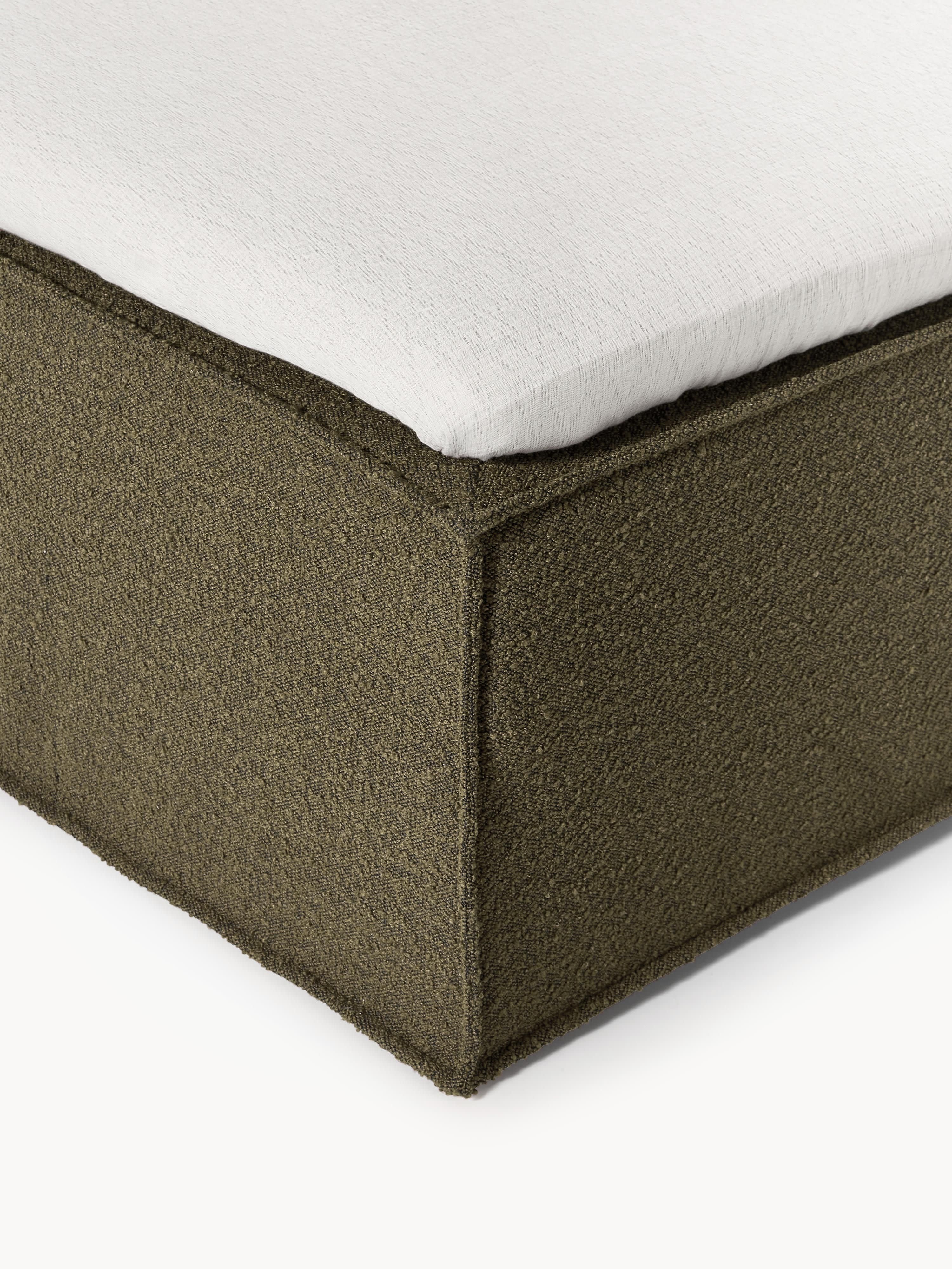 Bouclé-Boxspringbett Lennon