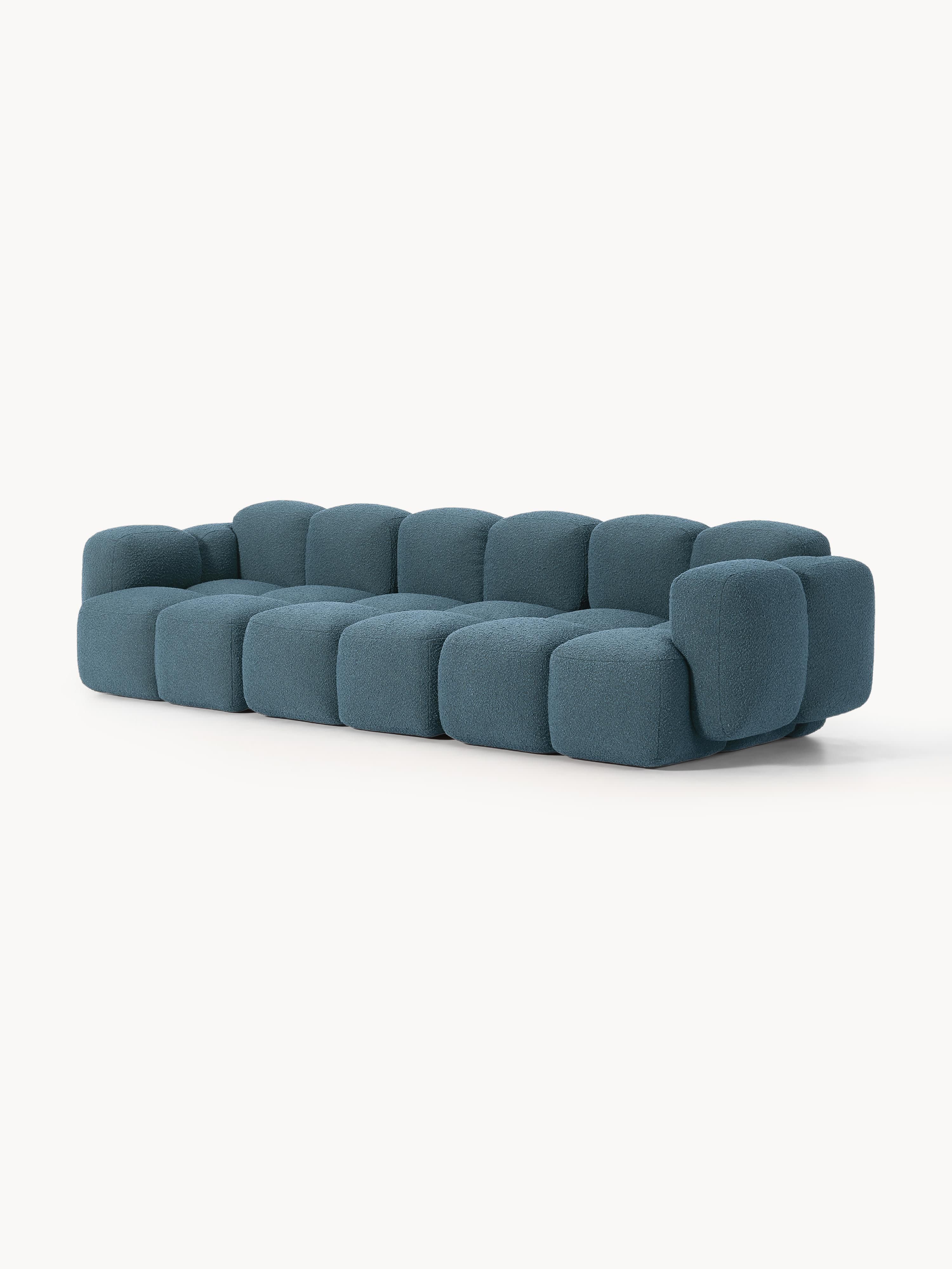 Modulares Sofa Tayla (4-Sitzer) aus Bouclé