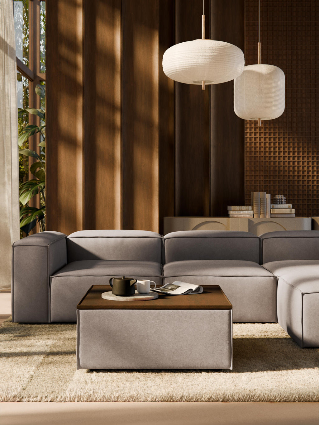 Sofa-Hocker Lennon mit Stauraum