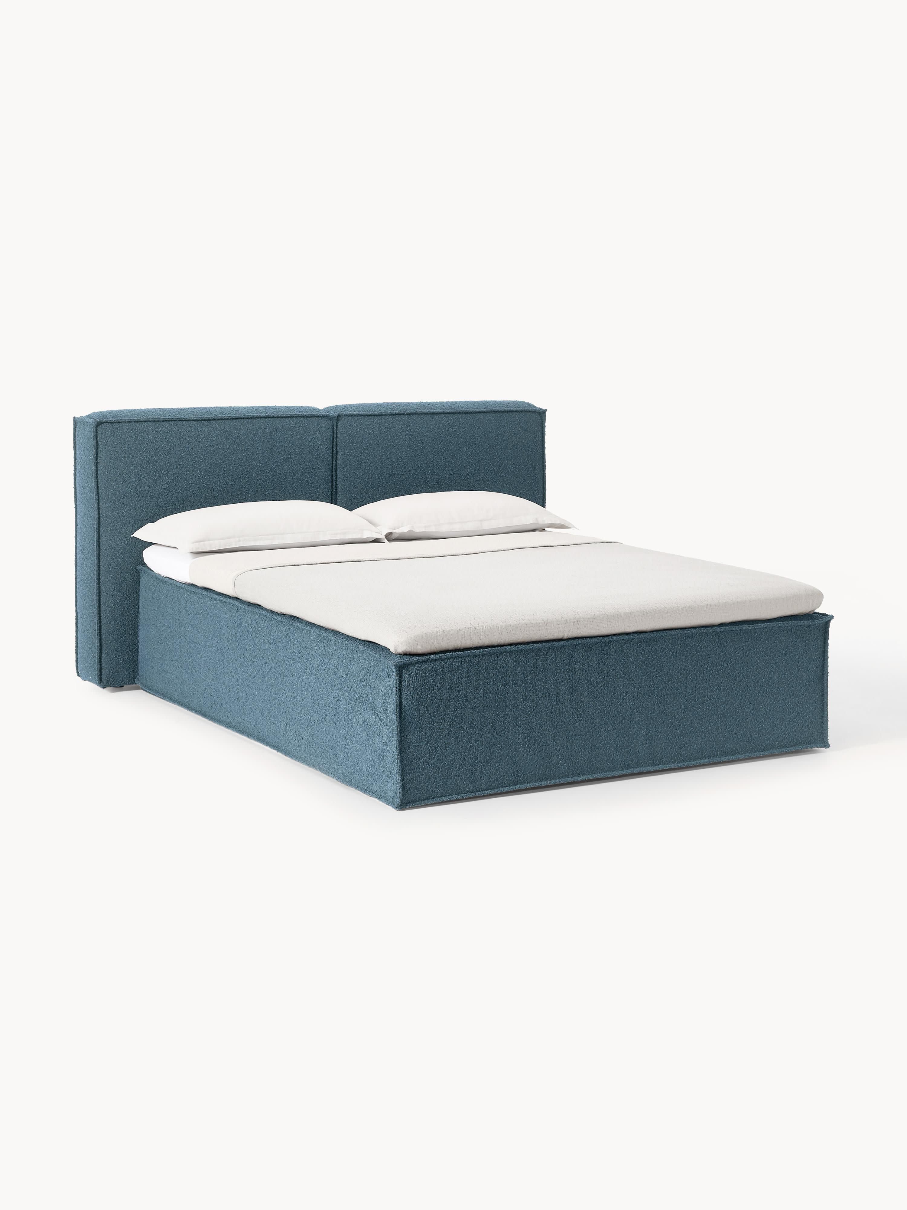 Galeriebild 1 - Bouclé-Boxspringbett Lennon