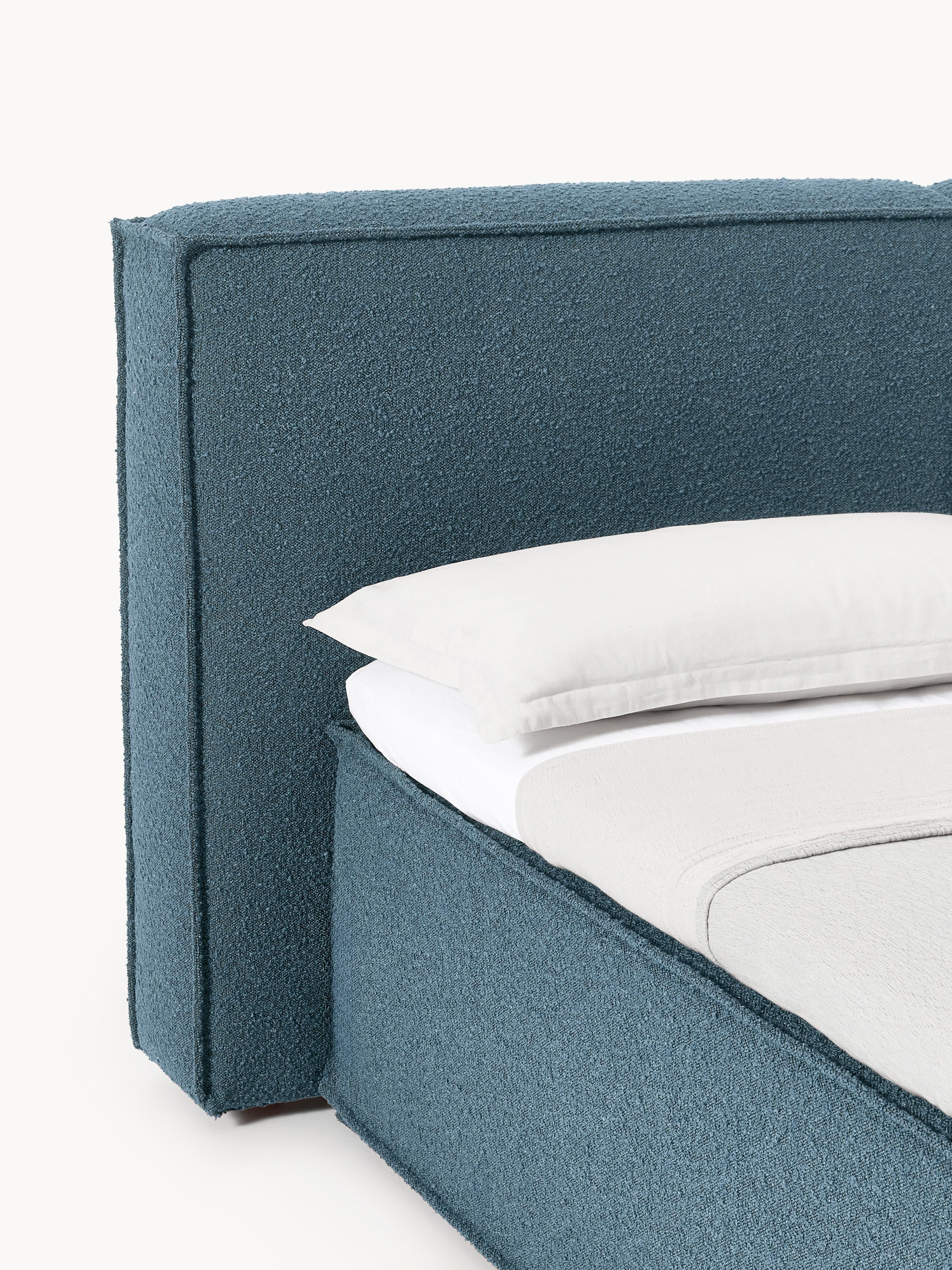 Bouclé-Boxspringbett Lennon
