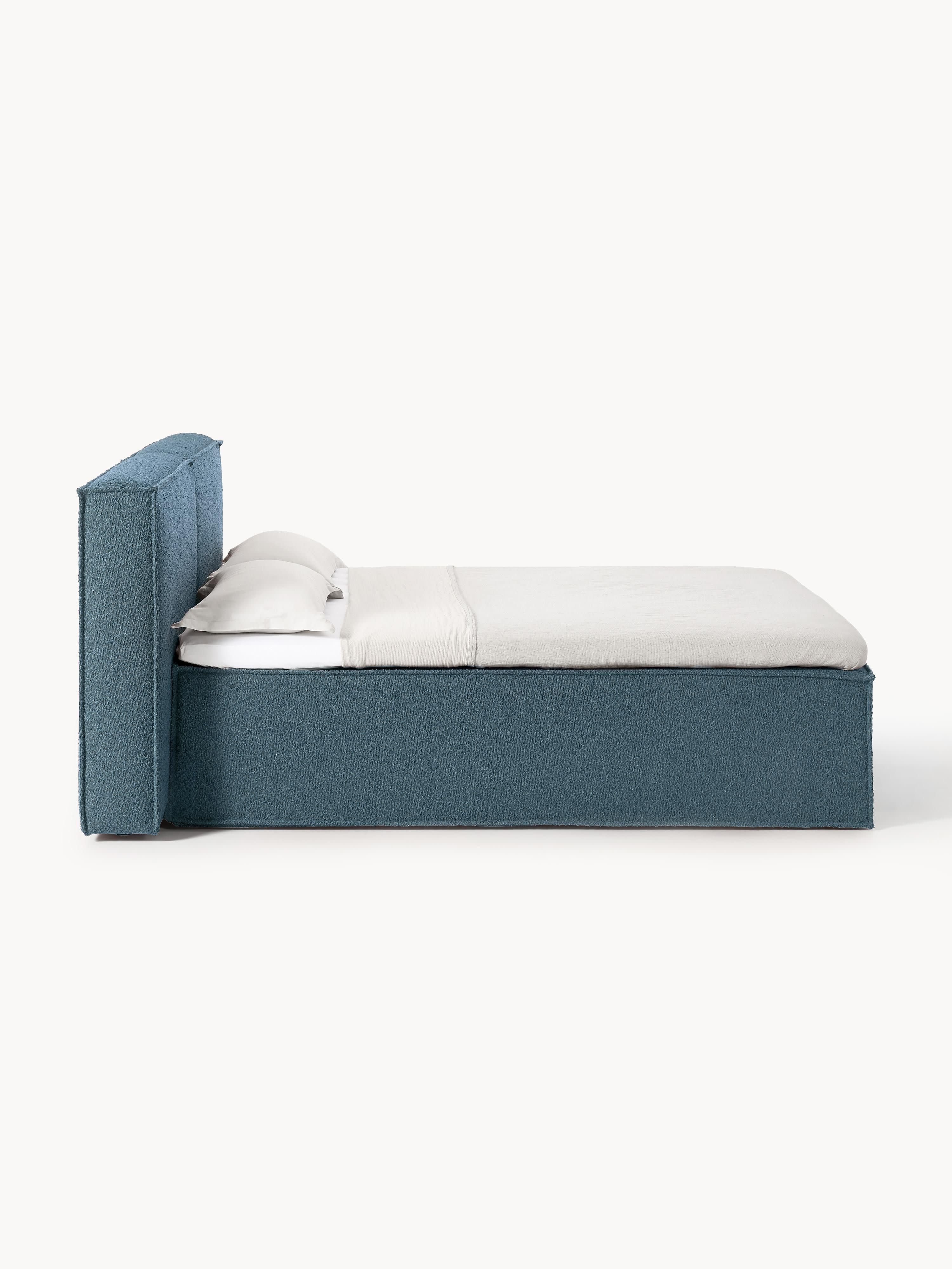 Bouclé-Boxspringbett Lennon