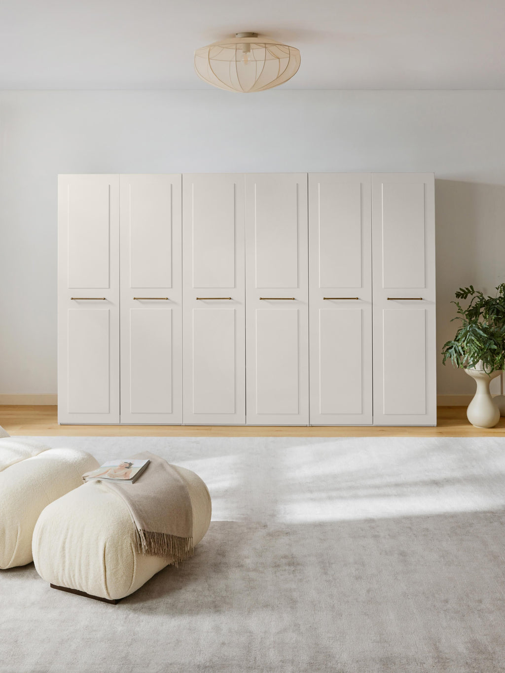 Modularer Drehtürenschrank Charlotte, 100 cm Breite, in verschiedenen Größen