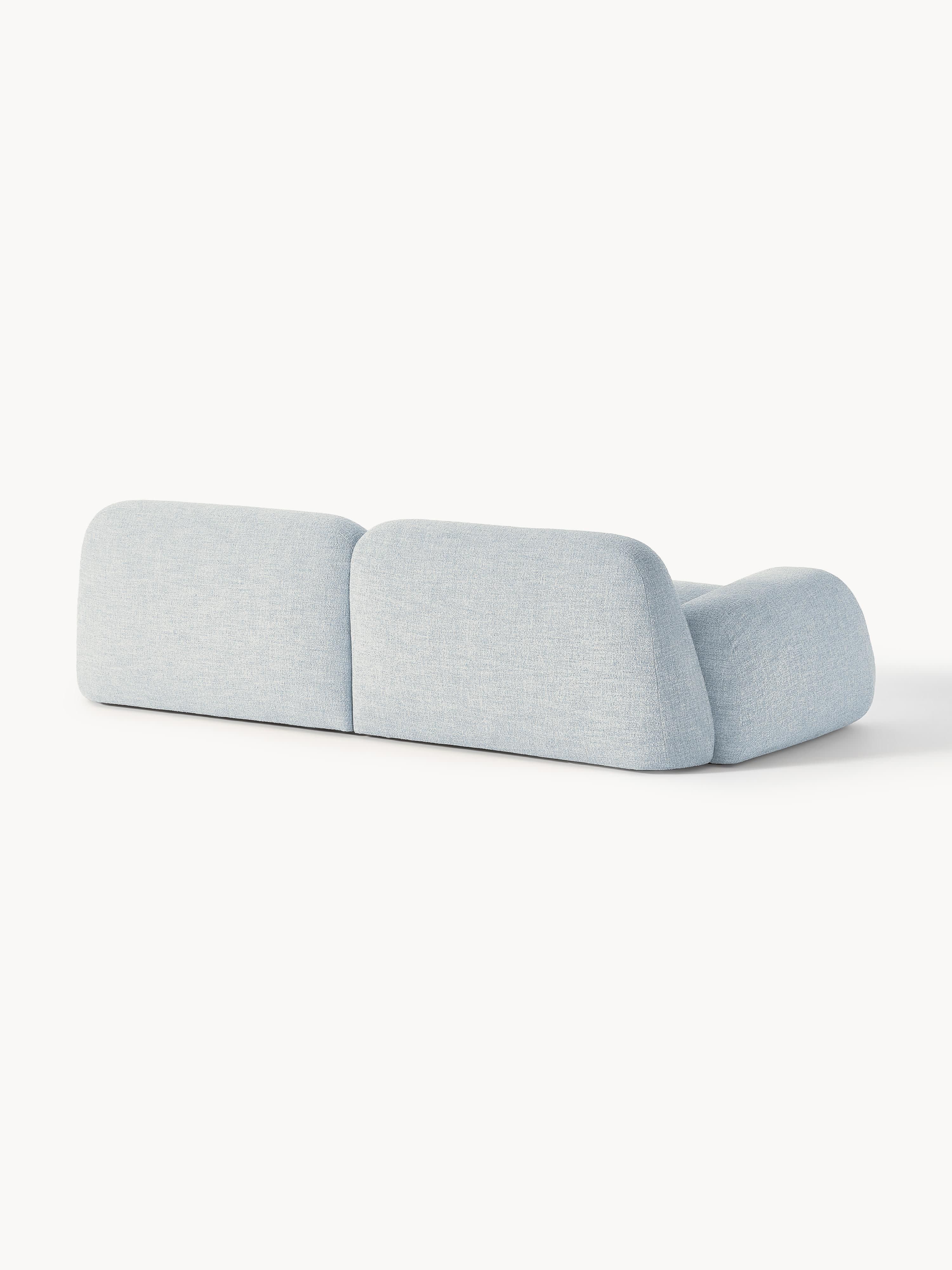 Modulares Bouclé-Sofa Wolke (3-Sitzer)