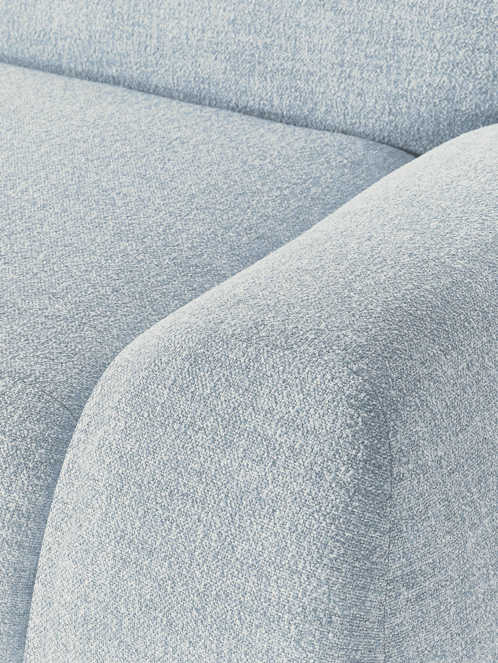 Modulares Bouclé-Sofa Wolke (3-Sitzer)