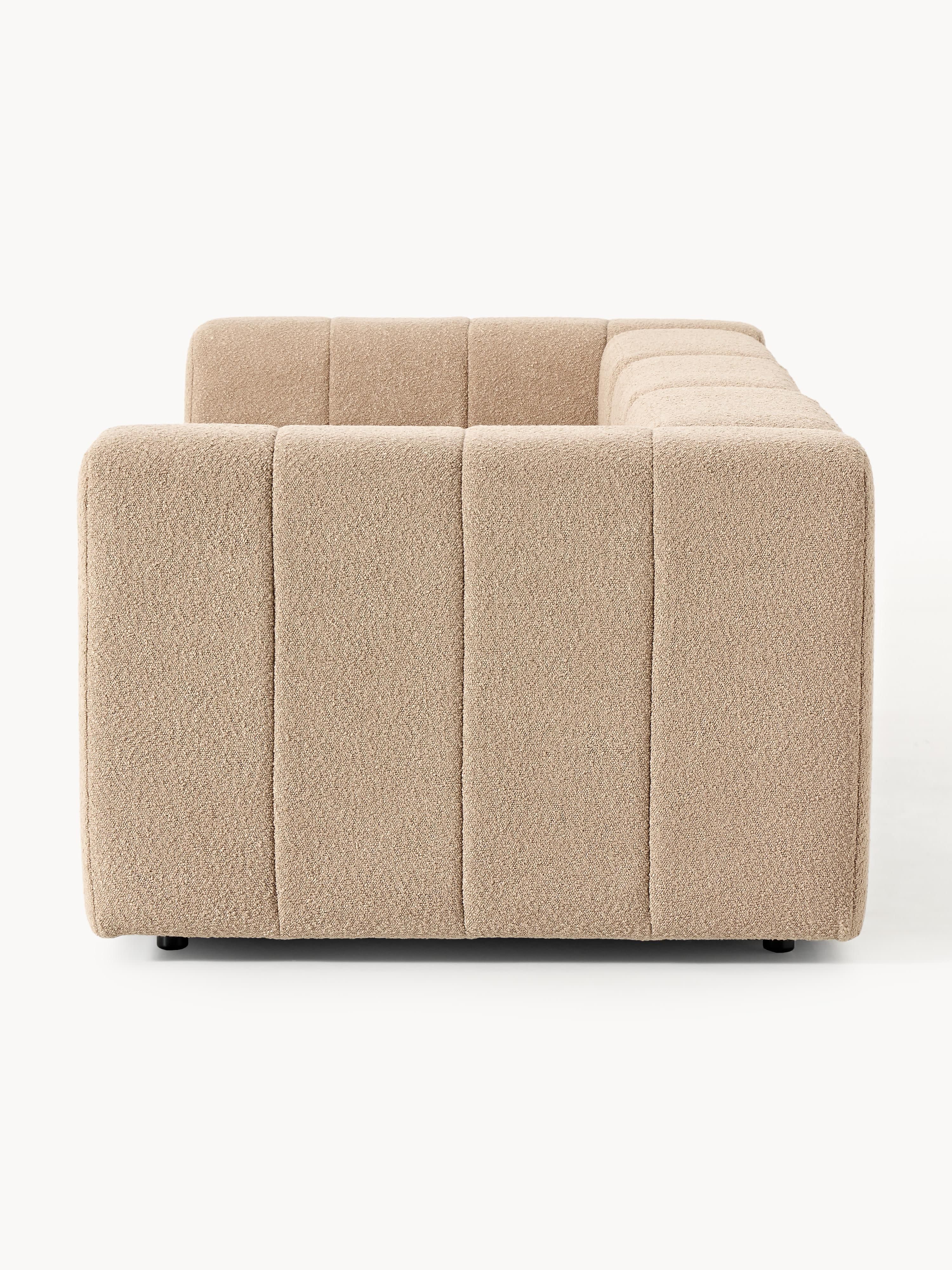 Modulares Bouclé-Sofa Lena (4-Sitzer)